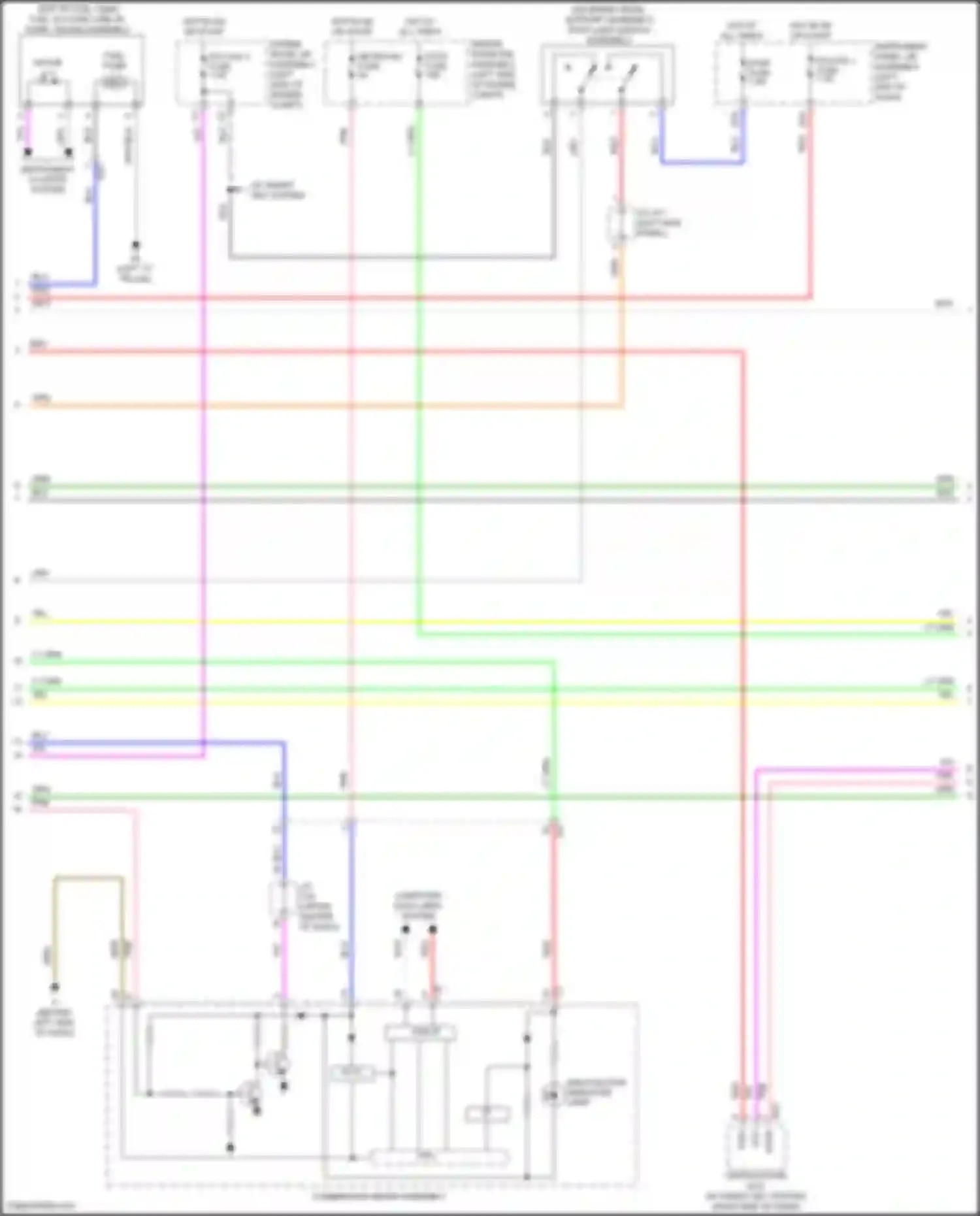 Camry US Market Toyota XV50 facelift (2014-2017): Wiring diagram engine performance 2.5l (2 of 6)