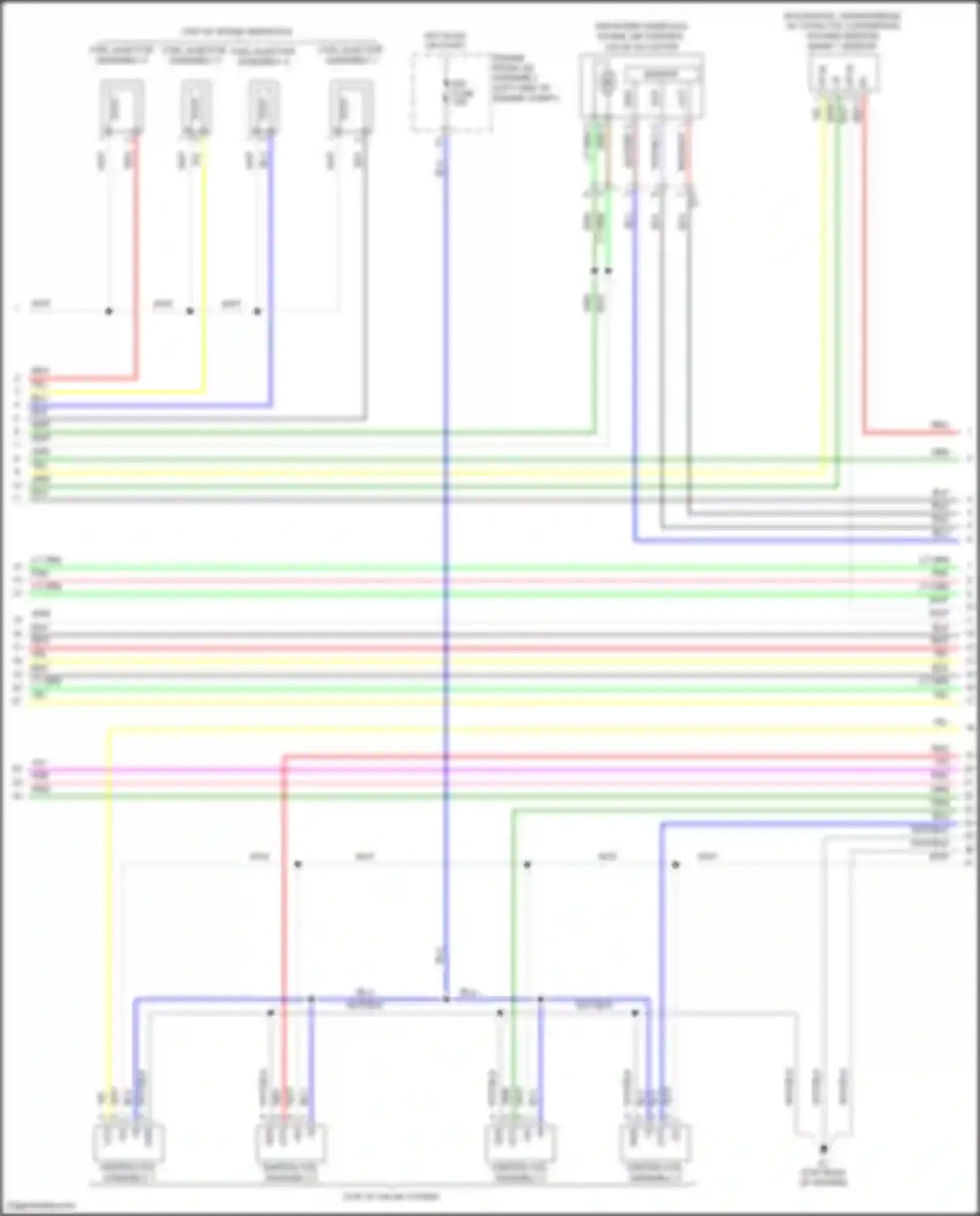 Camry US Market Toyota XV50 facelift (2014-2017): Wiring diagram engine performance 2.5l (4 of 6)