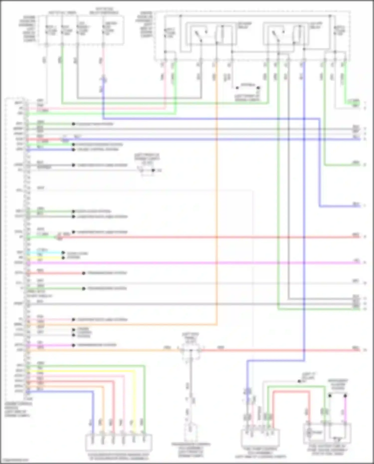 Camry US Market Toyota XV50 facelift (2014-2017): Wiring diagram engine performance 3.5l (1 of 5)
