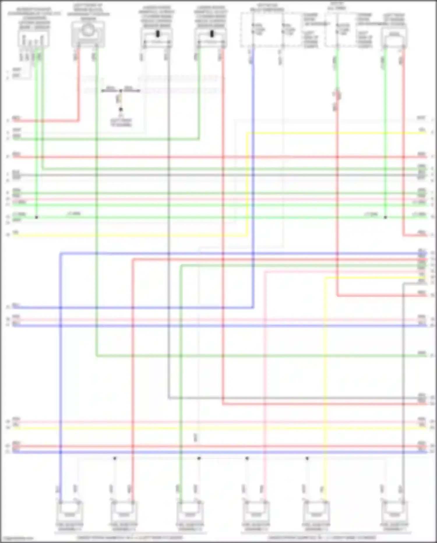 Camry US Market Toyota XV50 facelift (2014-2017): Wiring diagram engine performance 3.5l (4 of 5)