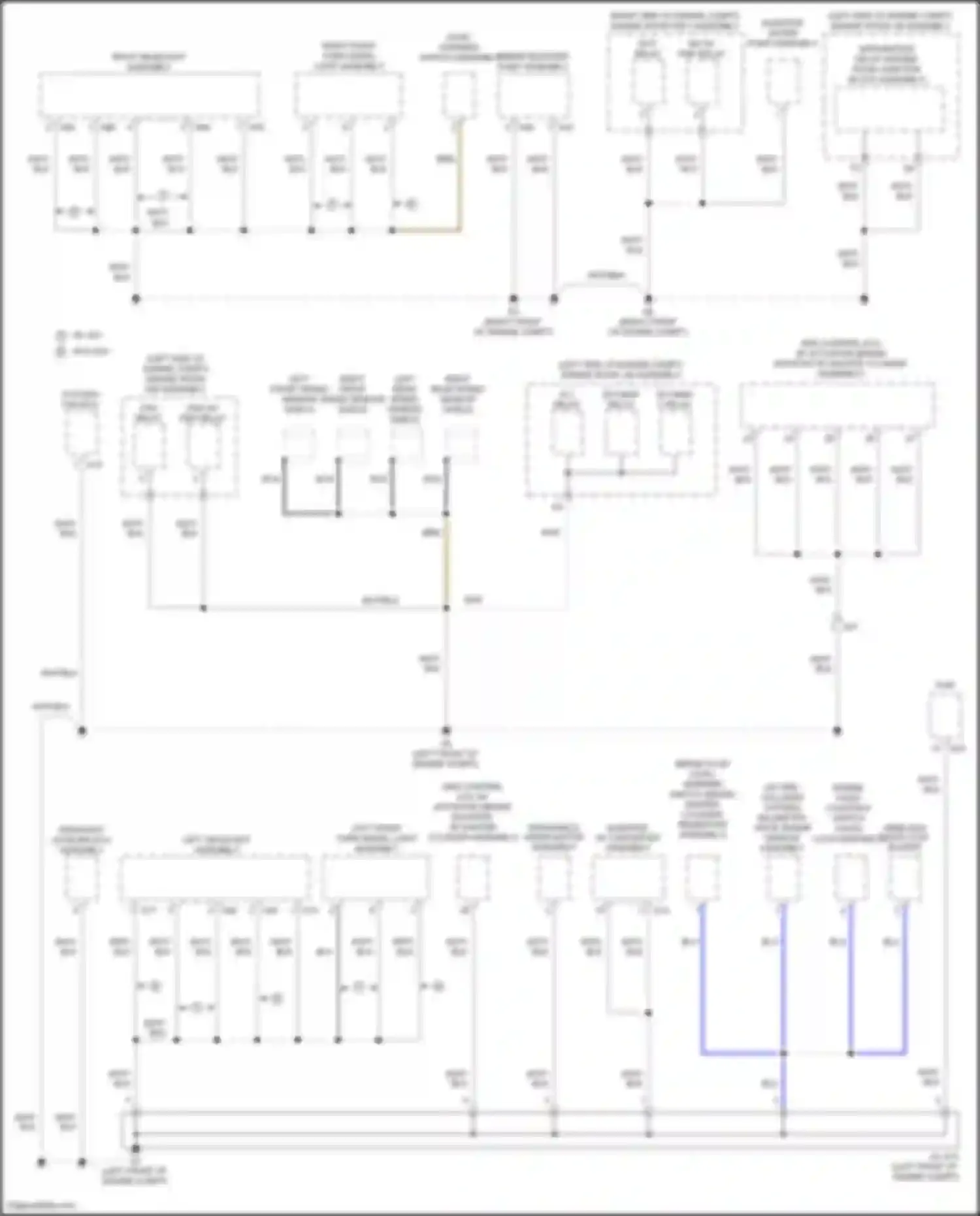 Camry US Market Toyota XV50 facelift (2014-2017): Ground distribution circuit, hybrid (1 of 5)