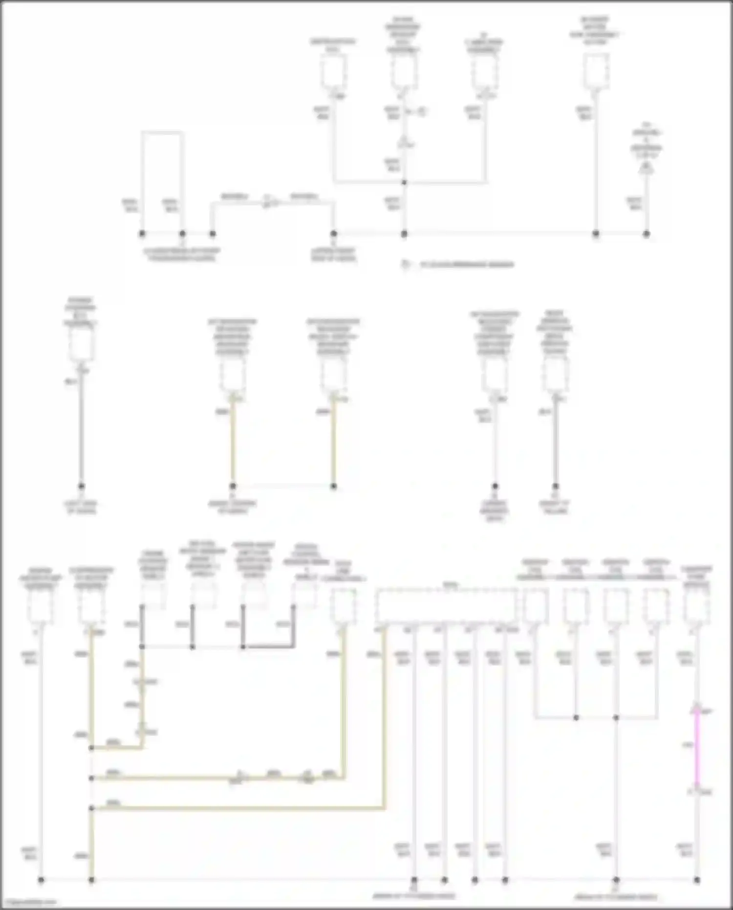 Camry US Market Toyota XV50 facelift (2014-2017): Ground distribution circuit, hybrid (2 of 5)