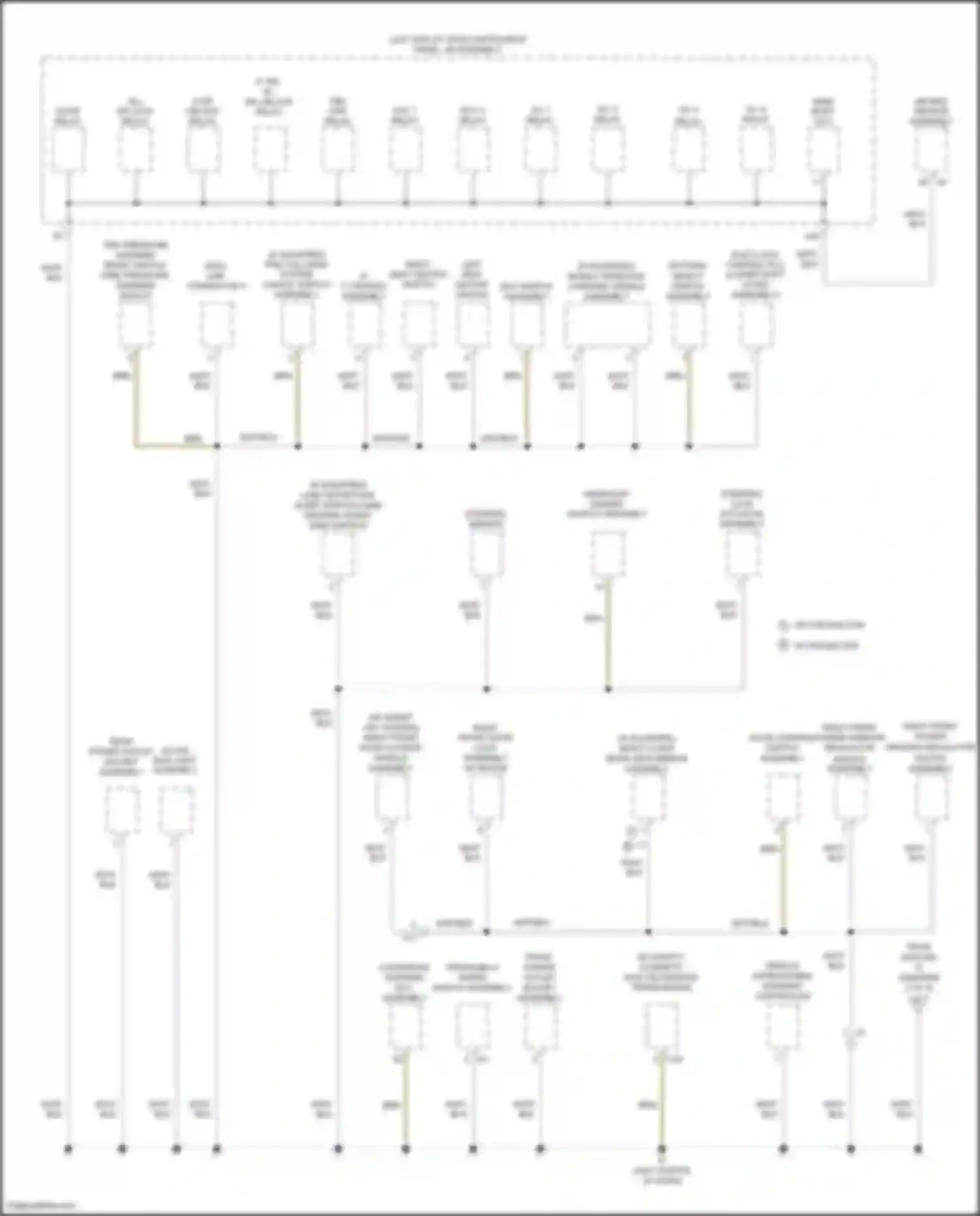Camry US Market Toyota XV50 facelift (2014-2017): Ground distribution circuit, hybrid (3 of 5)