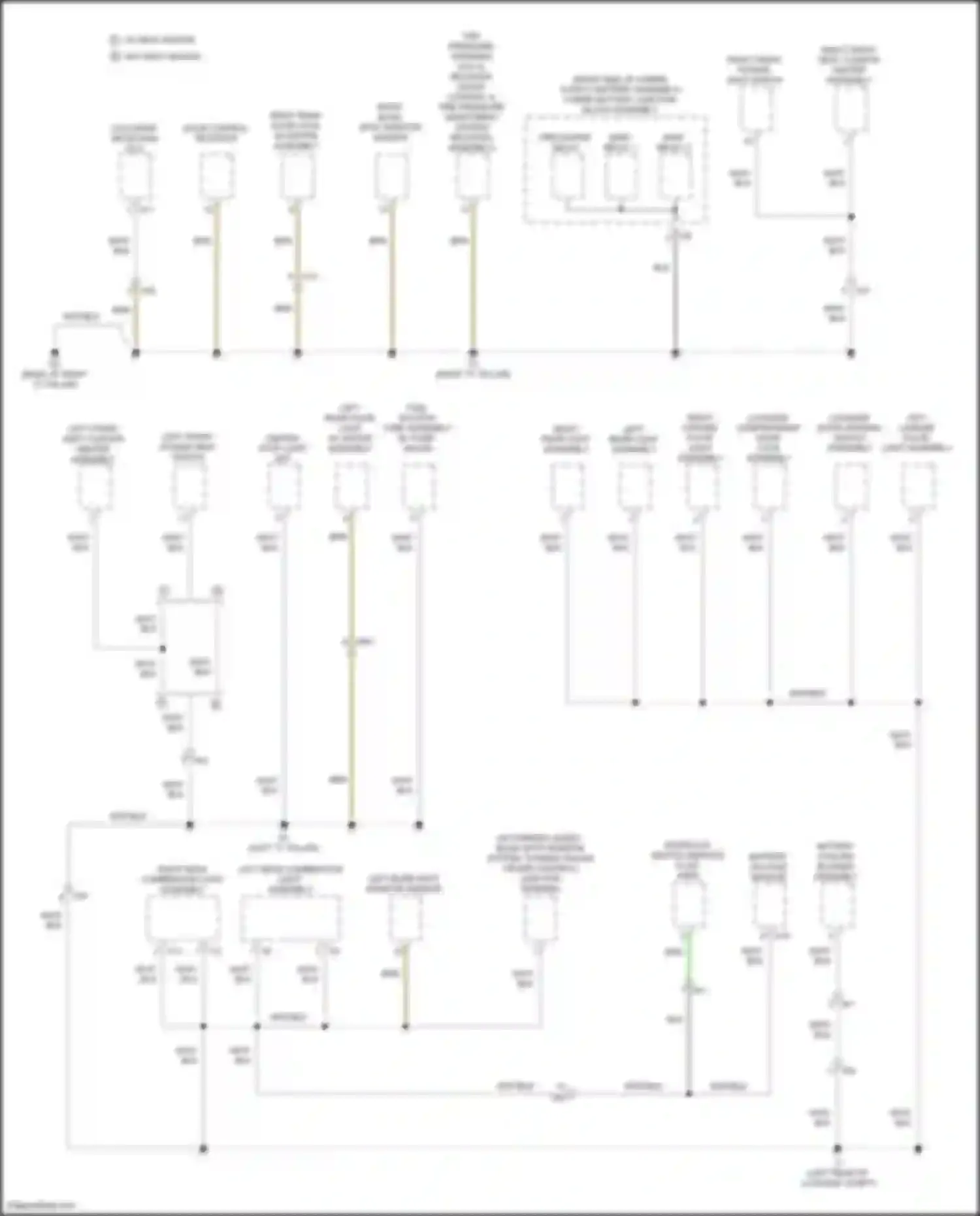 Camry US Market Toyota XV50 facelift (2014-2017): Ground distribution circuit, hybrid (4 of 5)