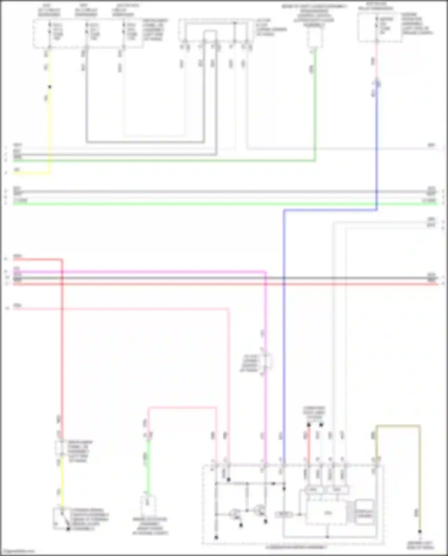 Camry US Market Toyota XV50 facelift (2014-2017): Navigation circuit, except hybrid w/ 6 speakers (2 of 3)