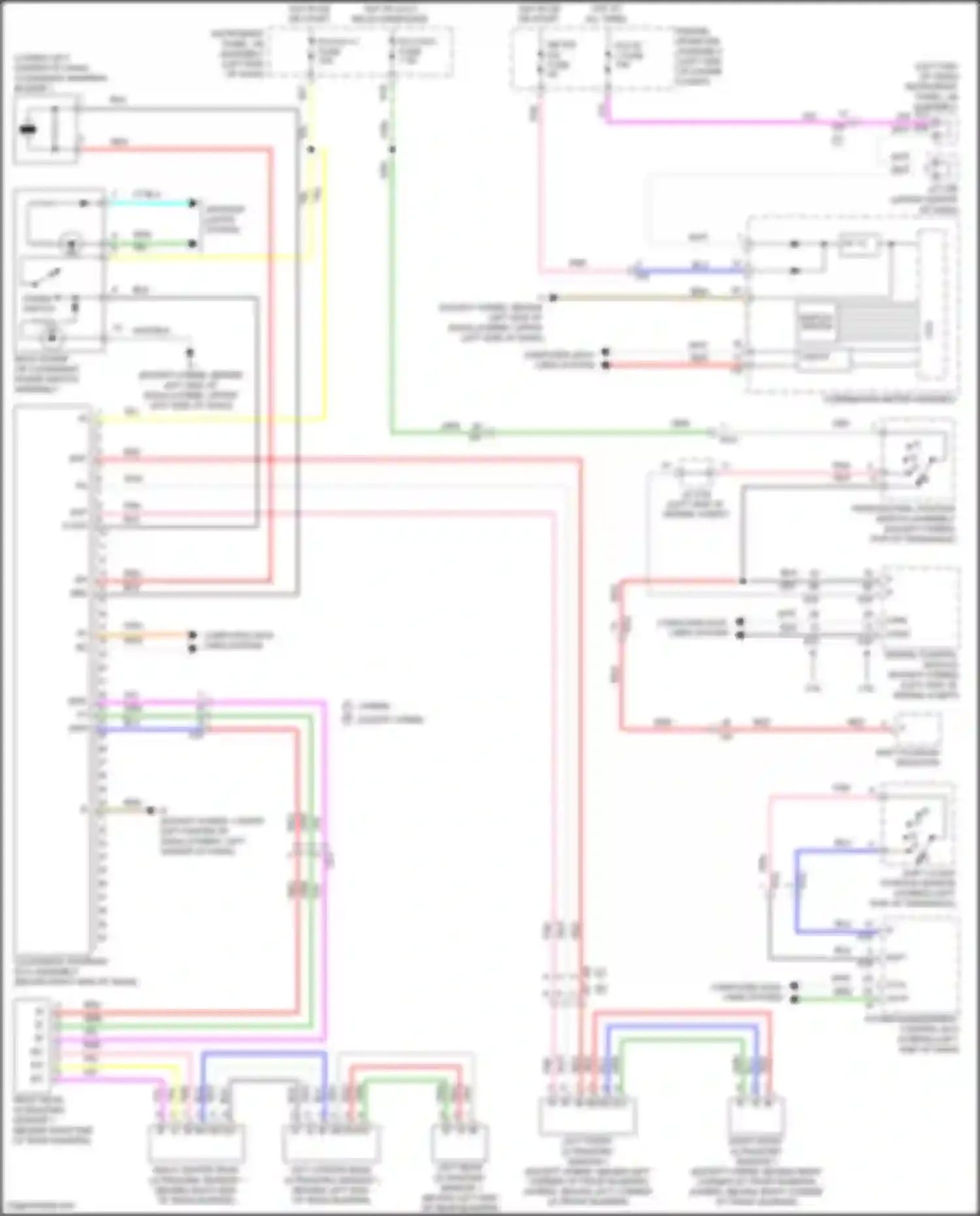 Camry US Market Toyota XV50 facelift (2014-2017): Parking assistant circuit