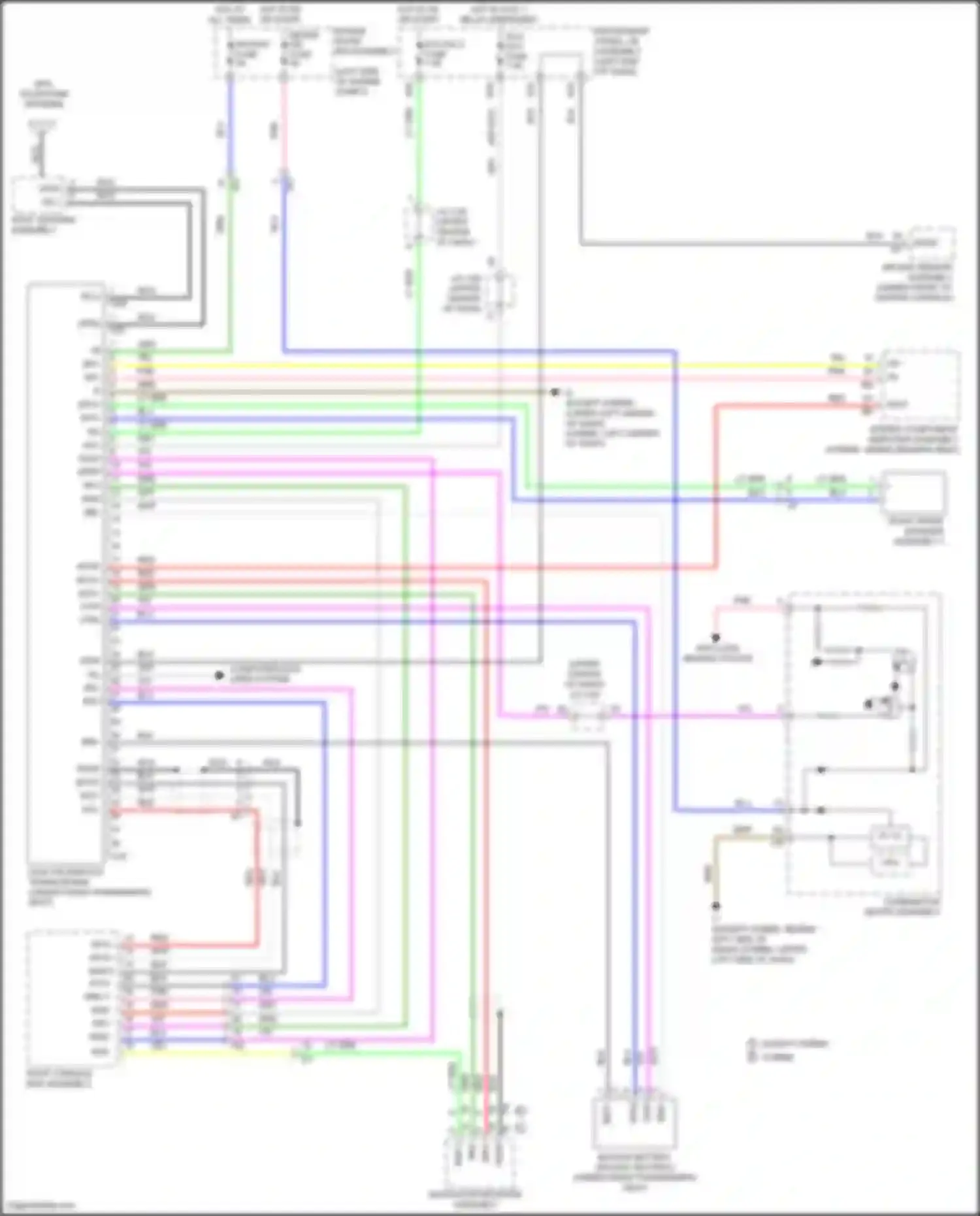 Camry US Market Toyota XV50 facelift (2014-2017): Telematics circuit