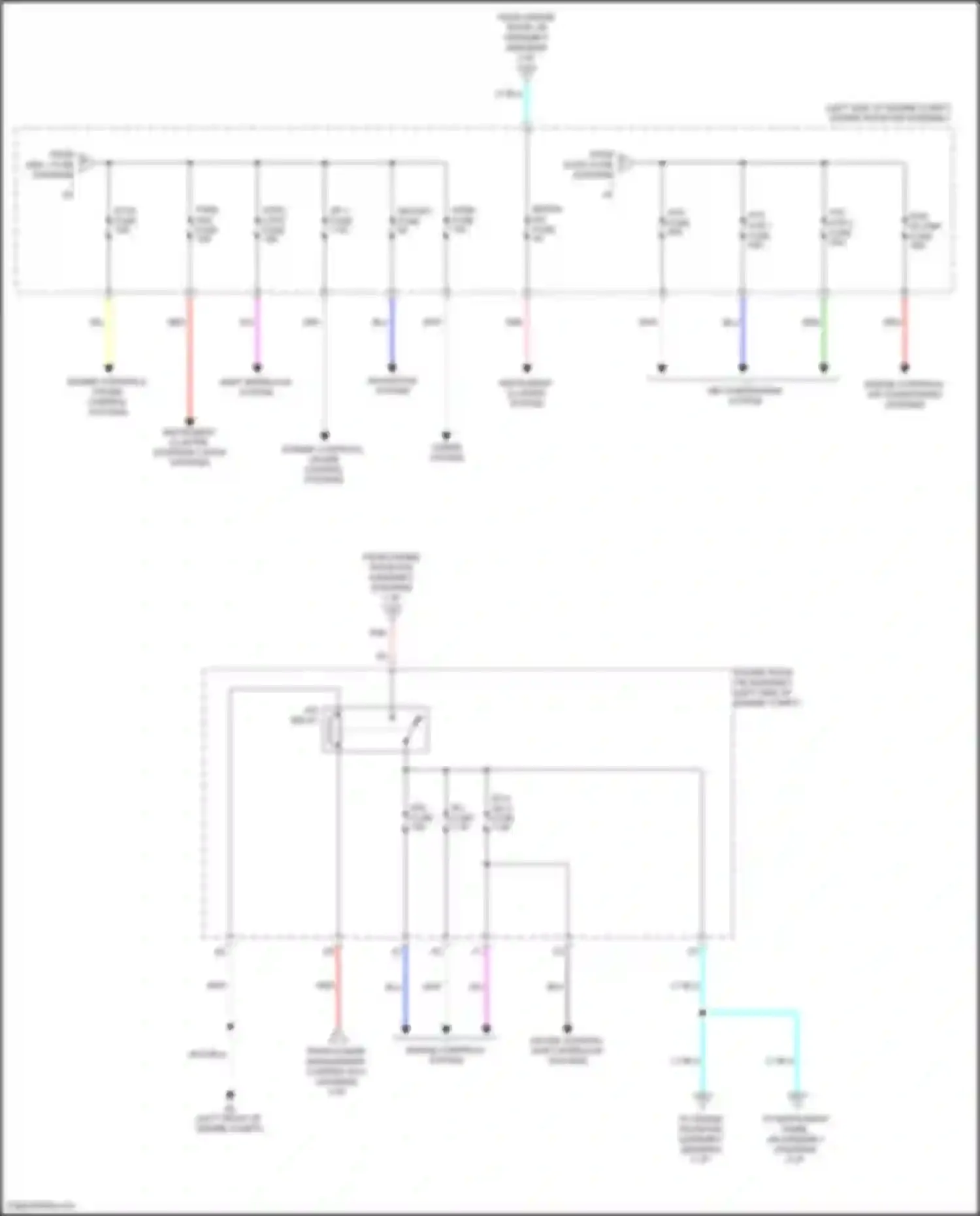 Camry US Market Toyota XV50 facelift (2014-2017): Power distribution circuit, hybrid (2 of 5)