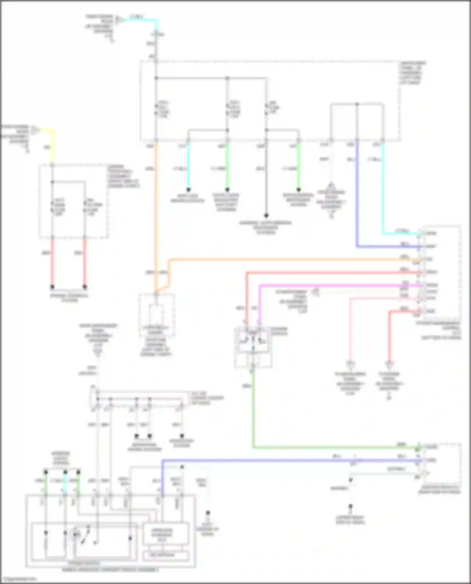 Camry US Market Toyota XV50 facelift (2014-2017): Power distribution circuit, hybrid (3 of 5)