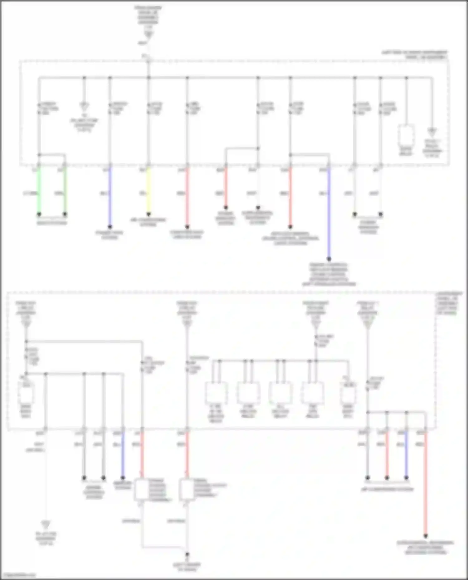 Camry US Market Toyota XV50 facelift (2014-2017): Power distribution circuit, hybrid (4 of 5)