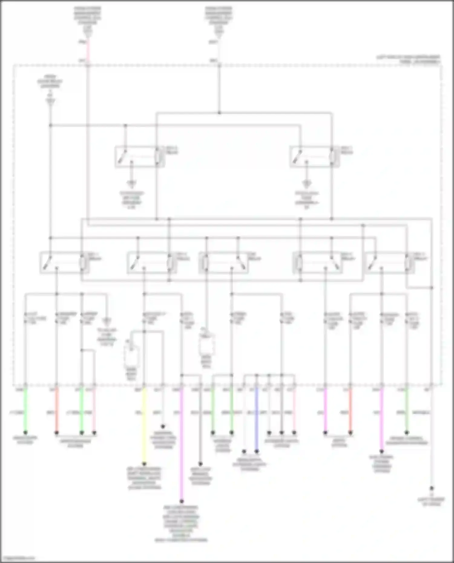 Camry US Market Toyota XV50 facelift (2014-2017): Power distribution circuit, hybrid (5 of 5)