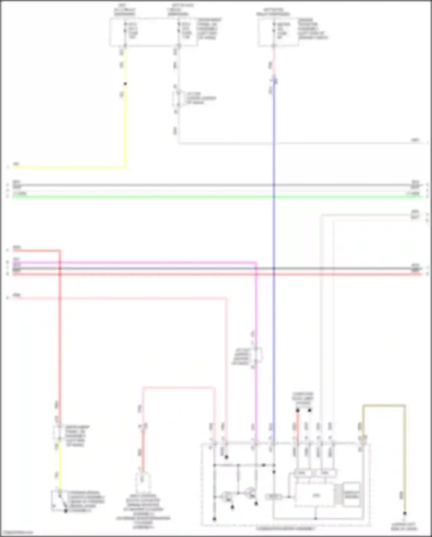 Camry US Market Toyota XV50 facelift (2014-2017): 6-speaker system circuit, hybrid (2 of 3)