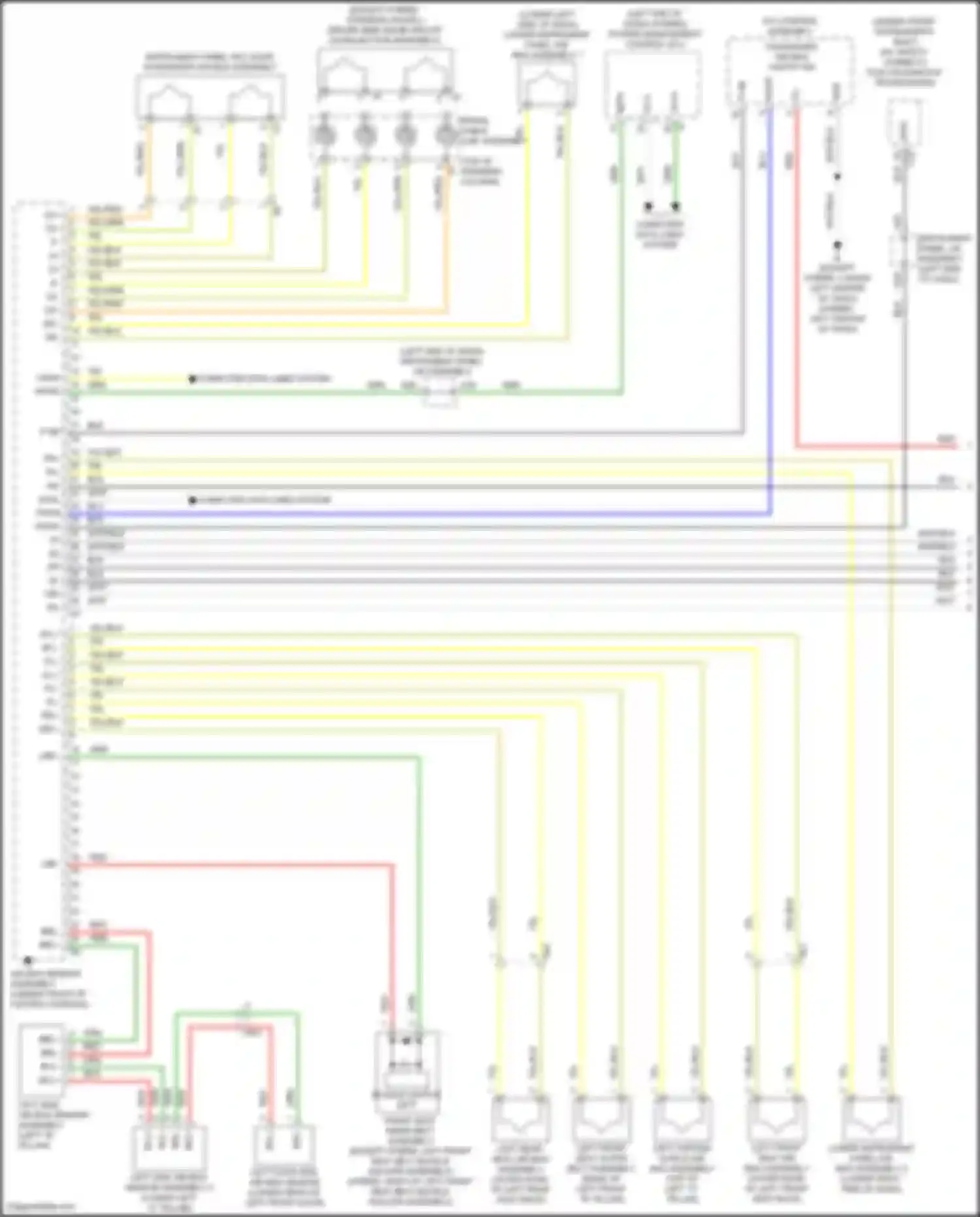 Camry US Market Toyota XV50 facelift (2014-2017): Supplemental restraints circuit (1 of 3)