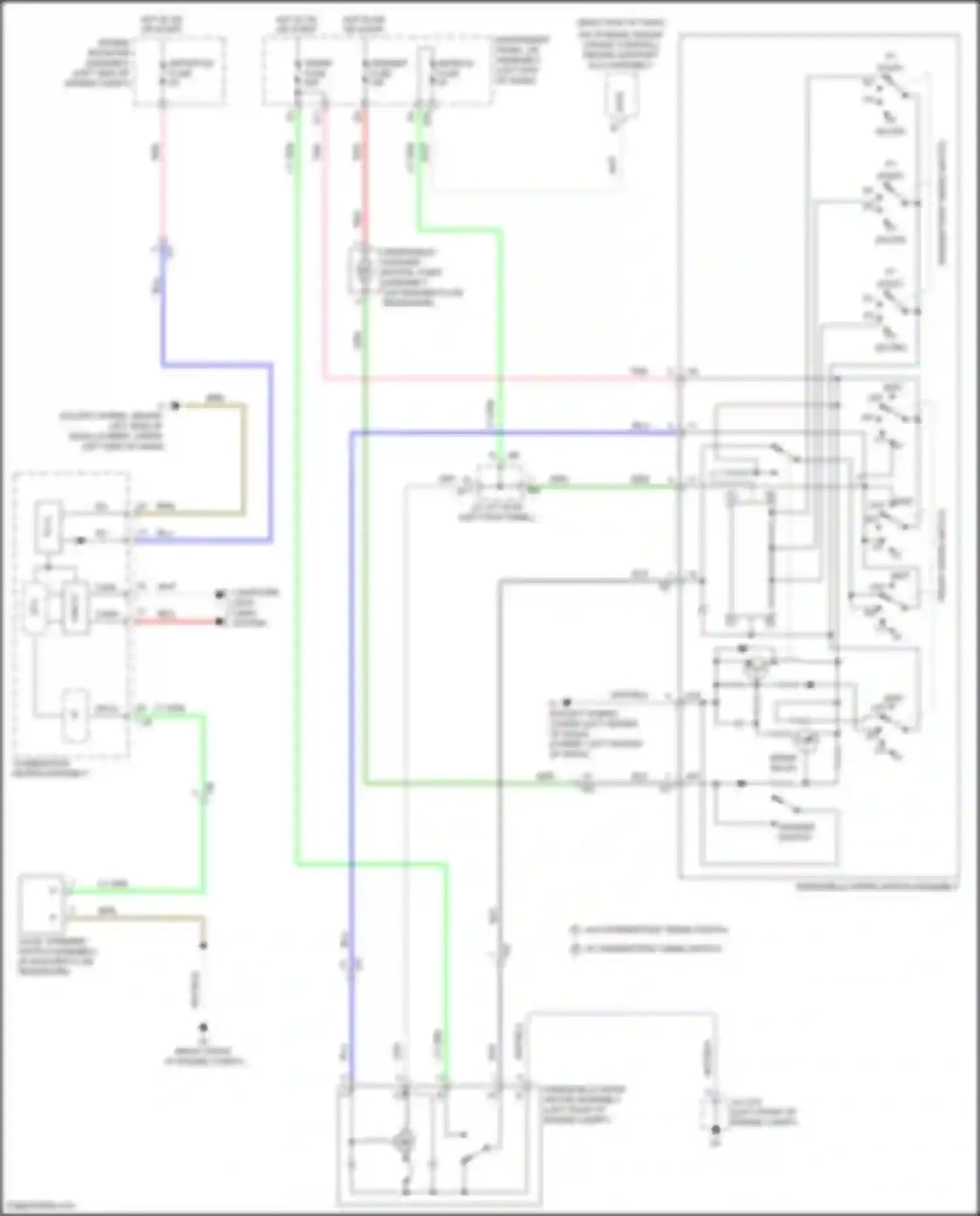 Camry US Market Toyota XV50 facelift (2014-2017): Wiper/washer circuit