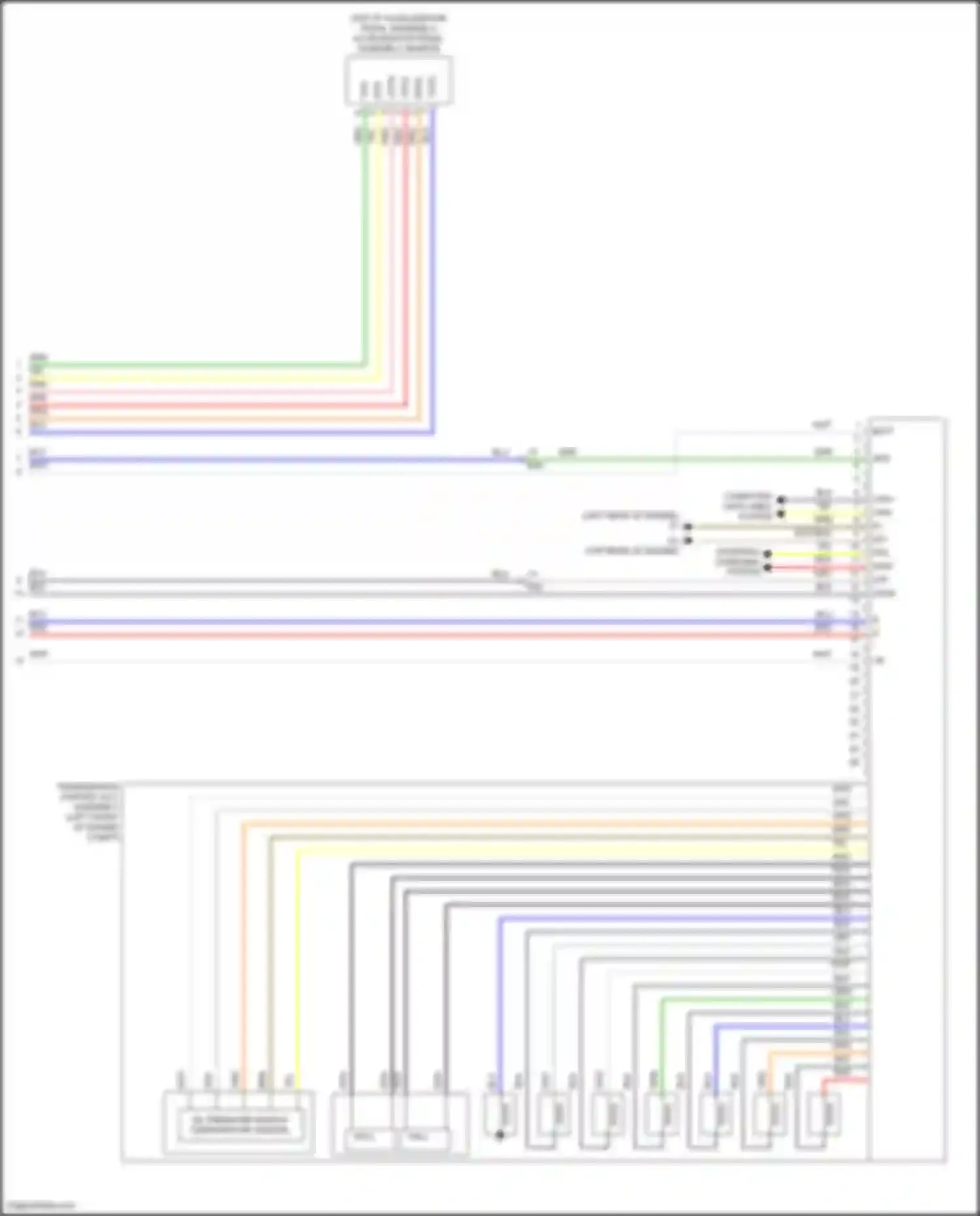Wiring diagram accelerator pedal assembly sensor for Toyota Camry US Market XV50 facelift (2014-2017) (1 of 1)
