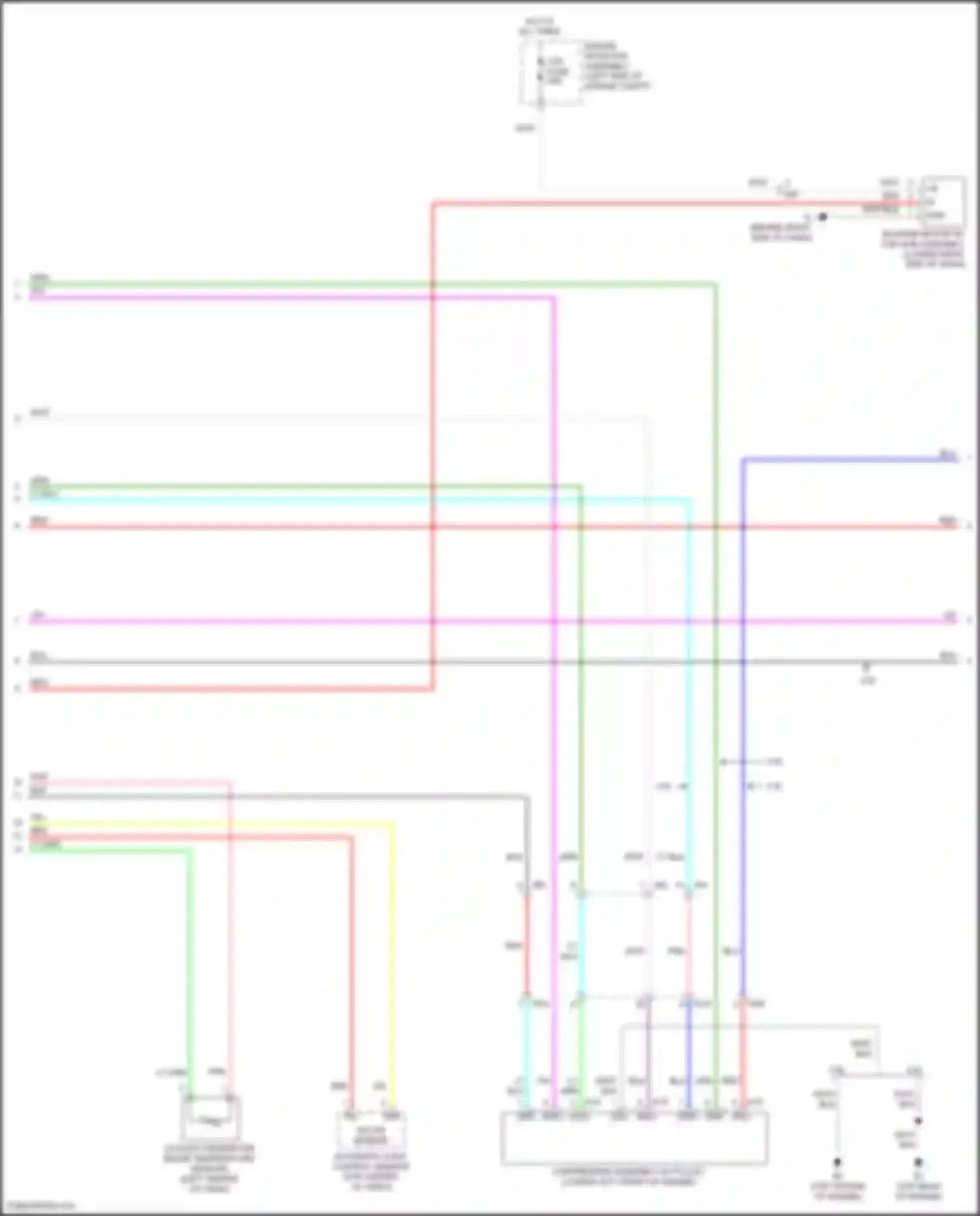 Wiring diagram automatic light control sensor for Toyota Camry US Market XV50 facelift (2014-2017) (1 of 3)