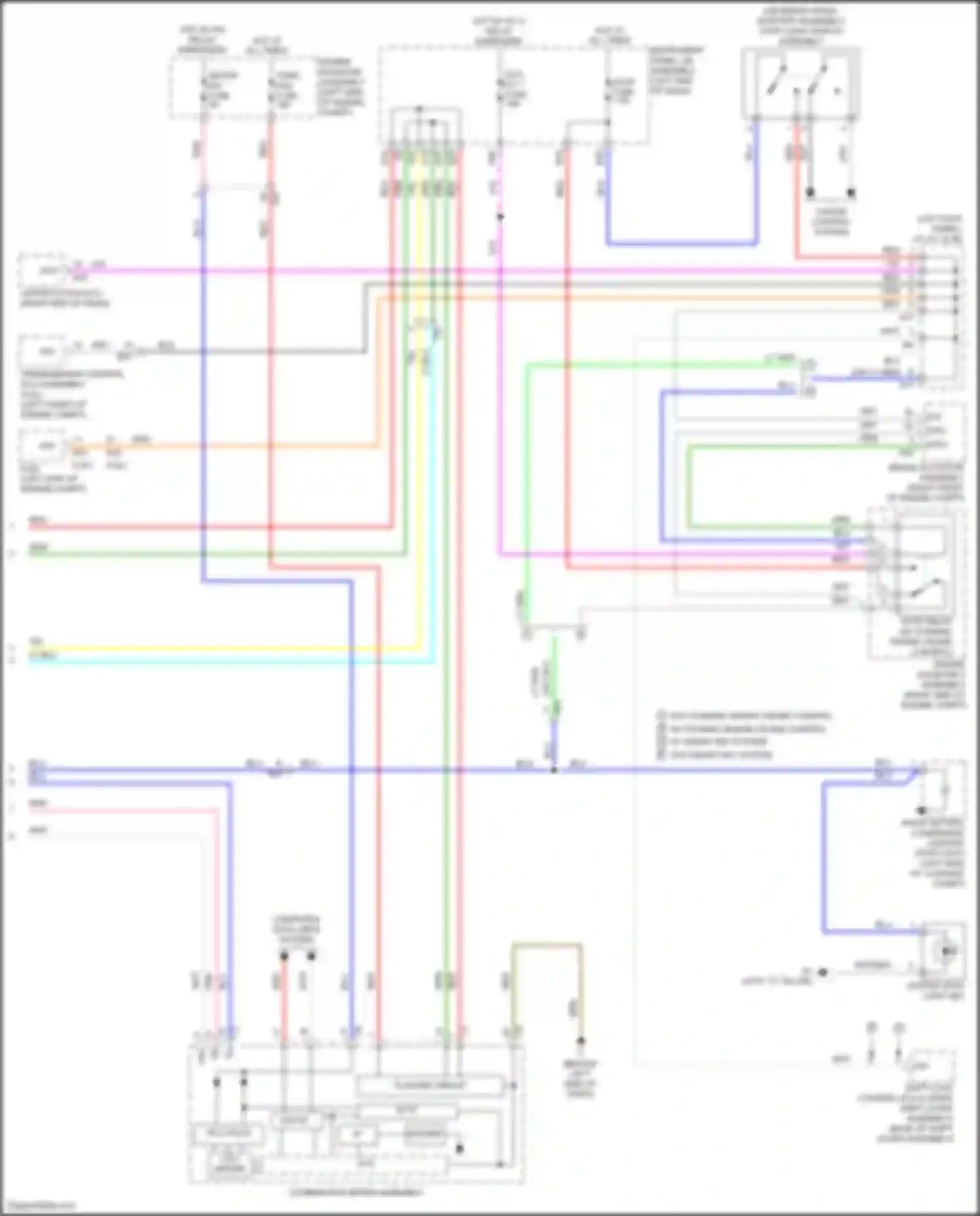 Wiring diagram computer data lines system for Toyota Camry US Market XV50 facelift (2014-2017) (12 of 119)