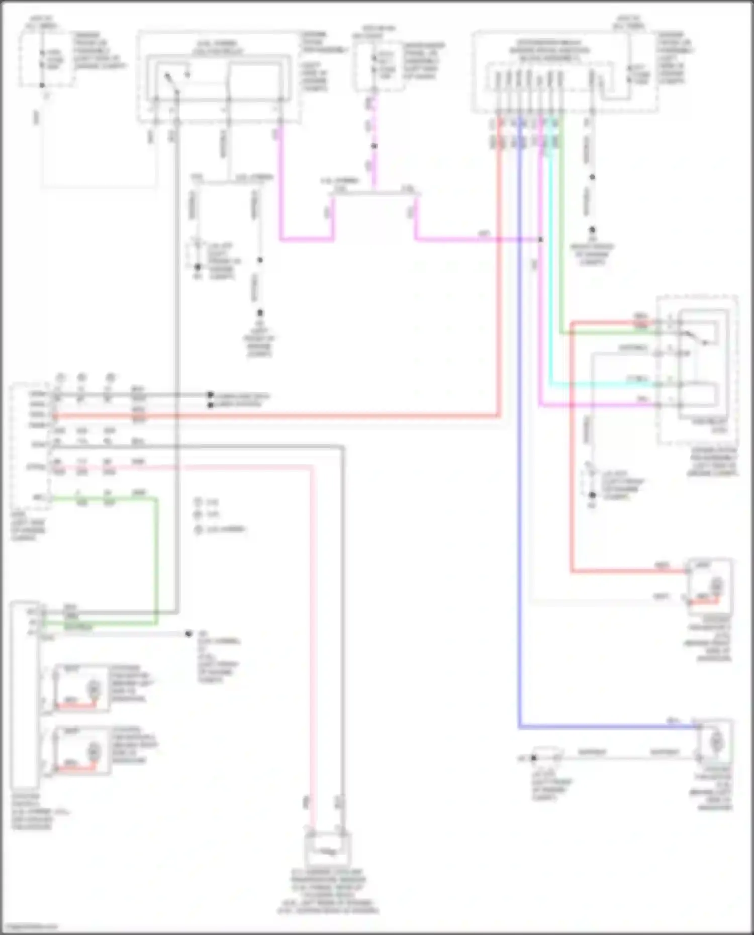 Wiring diagram e.f.i. engine coolant temperature sensor for Toyota Camry US Market XV50 facelift (2014-2017) (3 of 8)