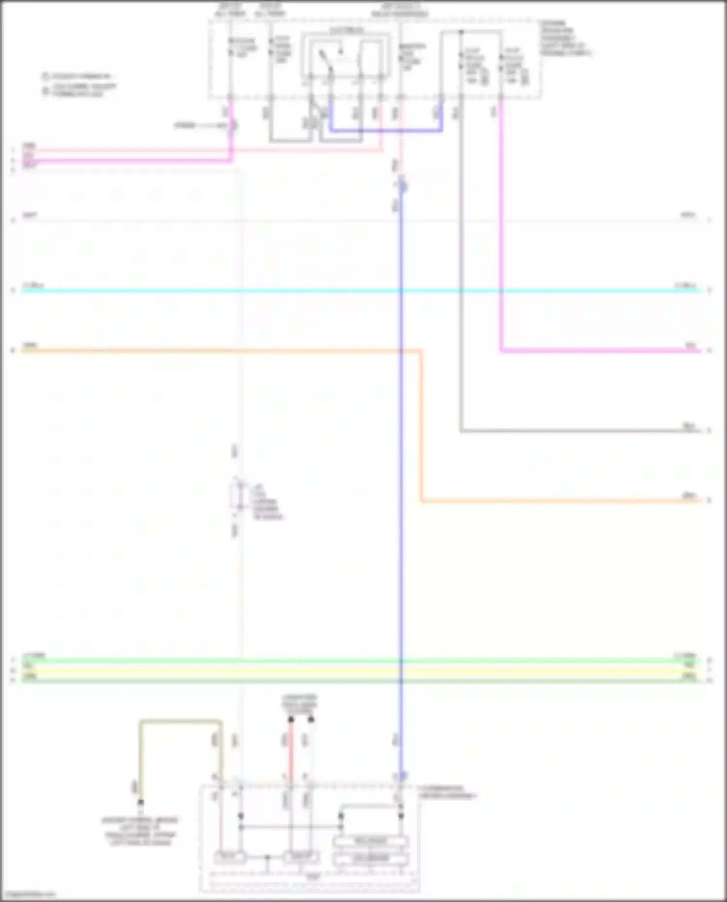 Wiring diagram except hybrid w/ led hybrid, except hybrid w/o led for Toyota Camry US Market XV50 facelift (2014-2017) (1 of 1)