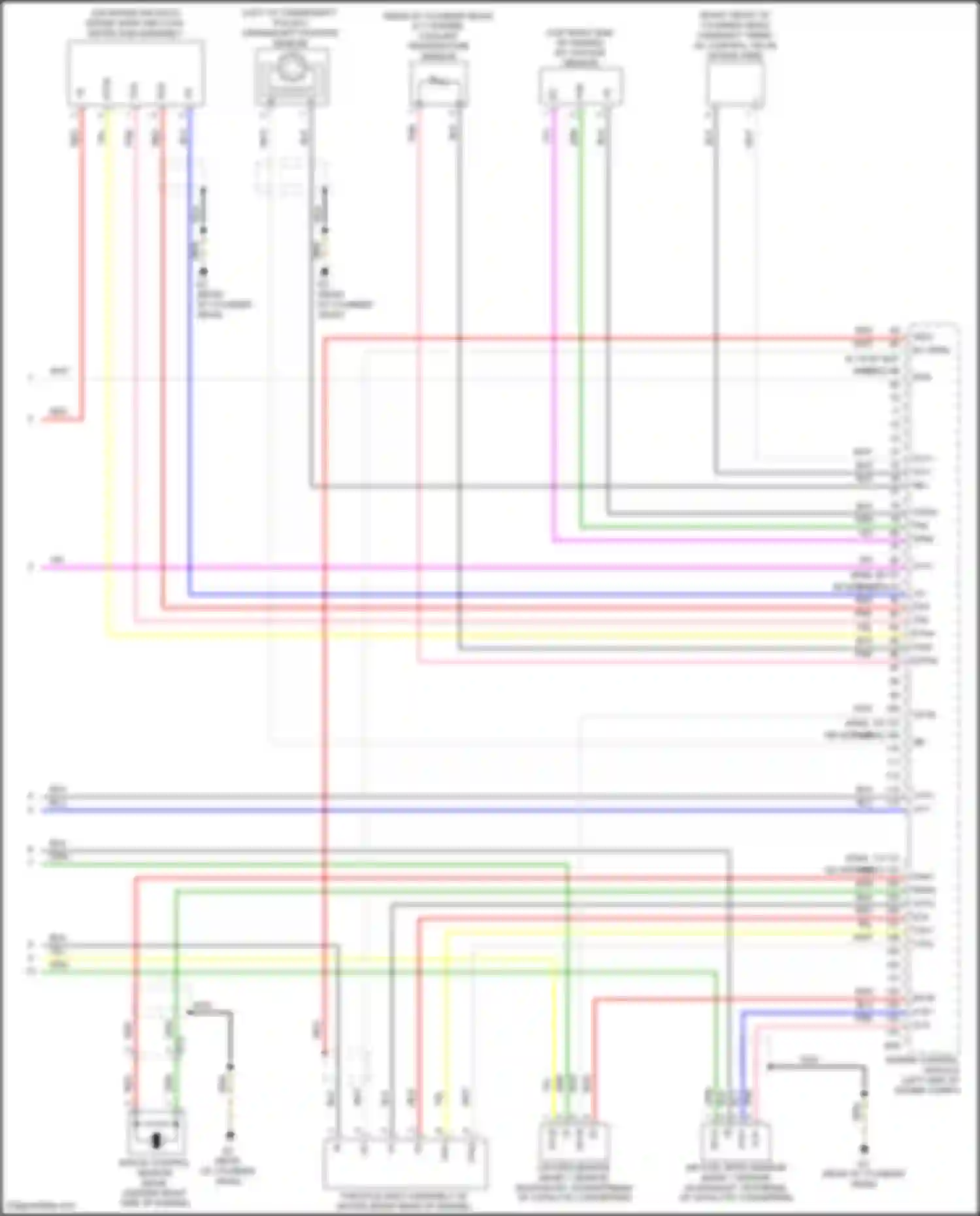 Wiring diagram intake mass air flow meter sub-assembly for Toyota Camry US Market XV50 facelift (2014-2017) (2 of 3)