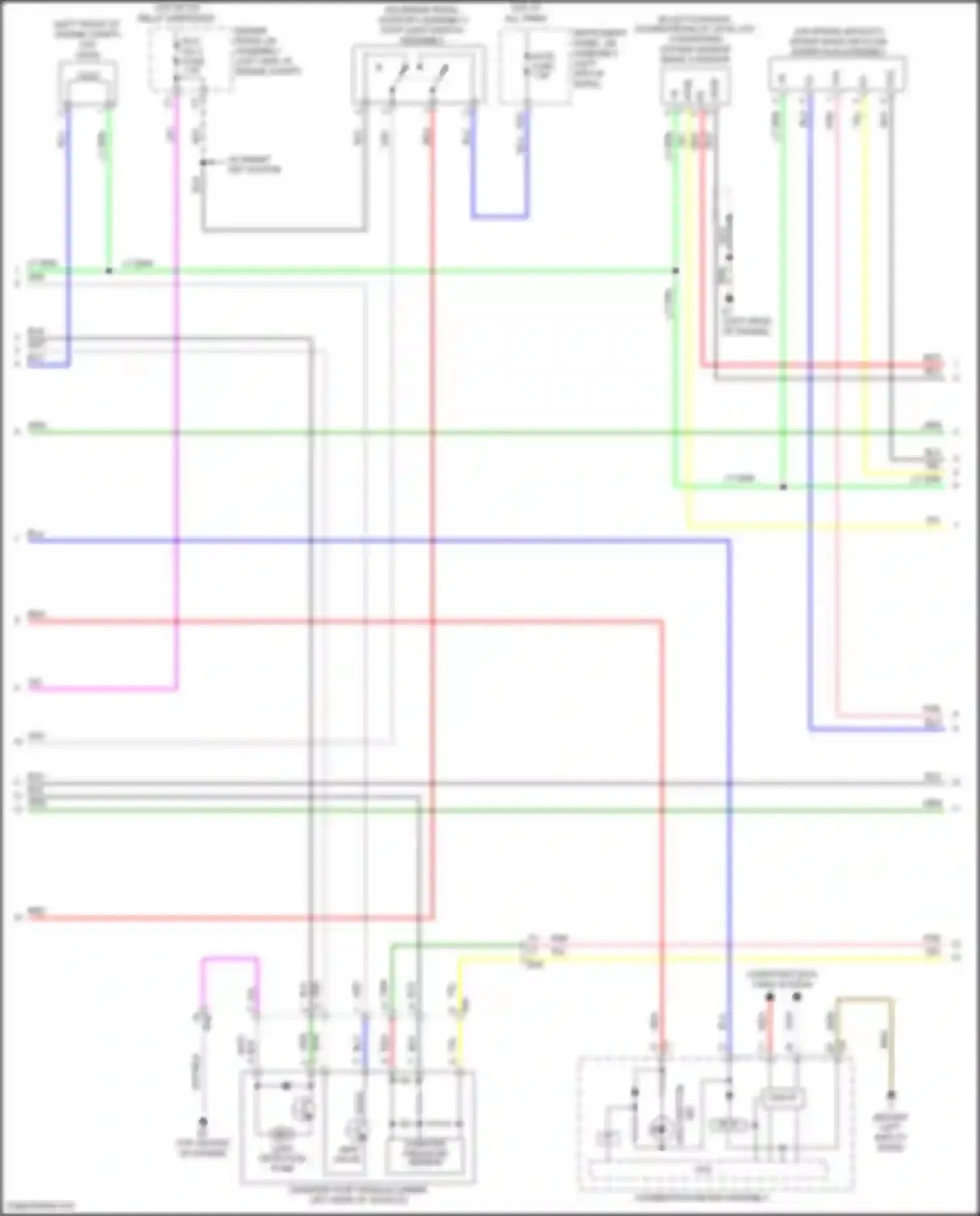 Wiring diagram intake mass air flow meter sub-assembly for Toyota Camry US Market XV50 facelift (2014-2017) (3 of 3)