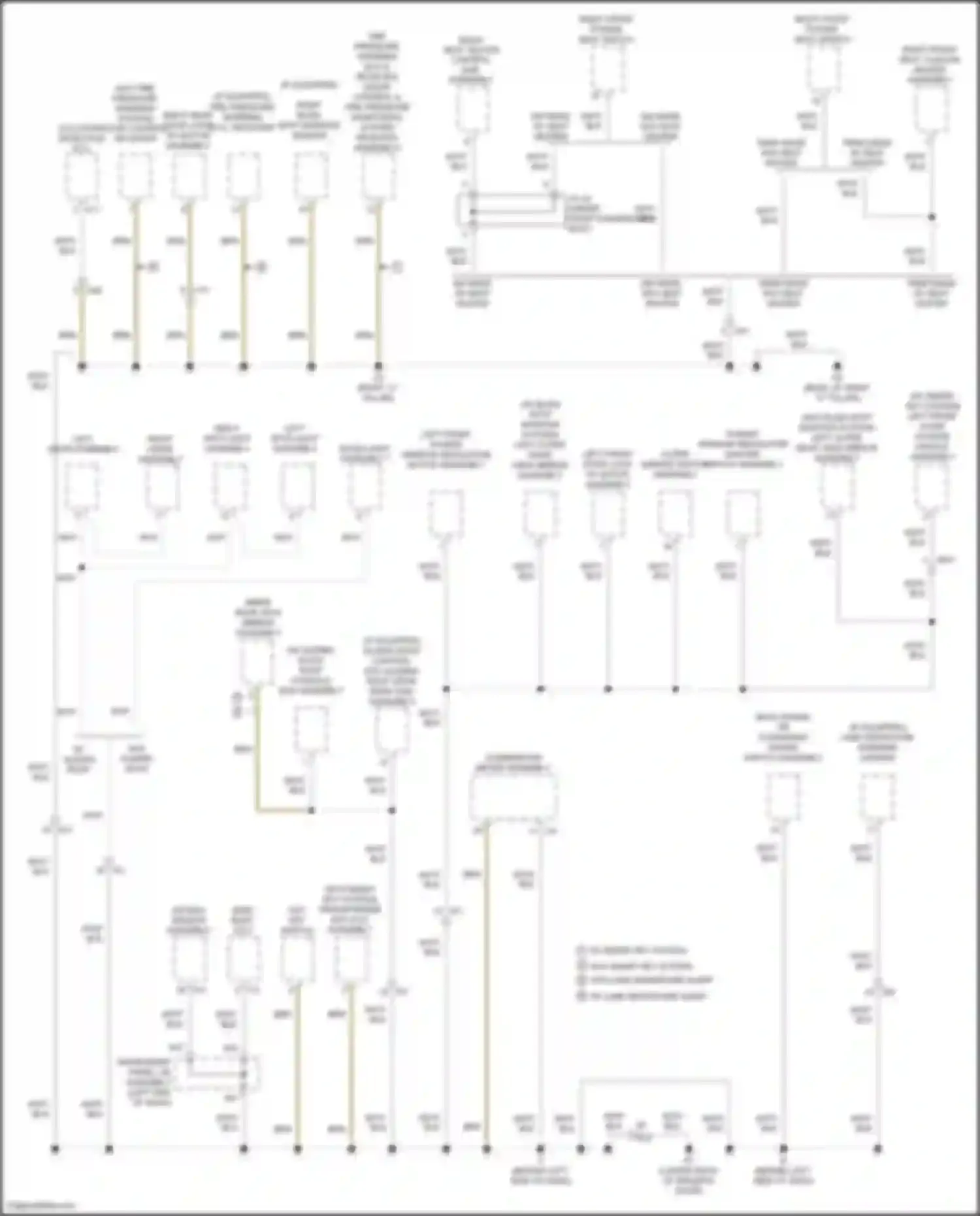 Wiring diagram left outer rear view mirror assembly for Toyota Camry US Market XV50 facelift (2014-2017) (4 of 6)