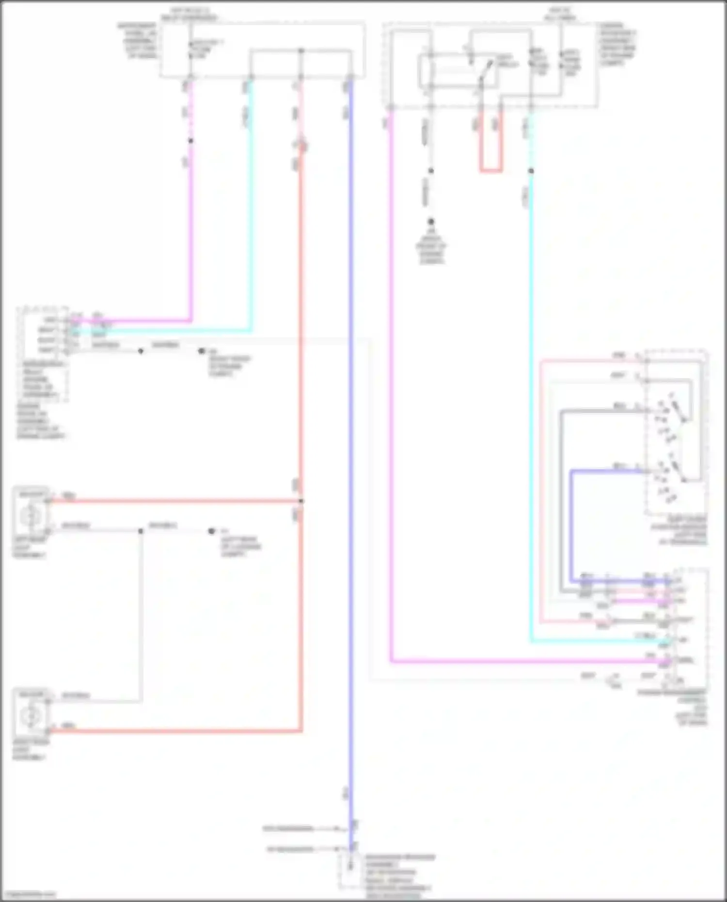Wiring diagram radio, display receiver assembly for Toyota Camry US Market XV50 facelift (2014-2017) (8 of 18)