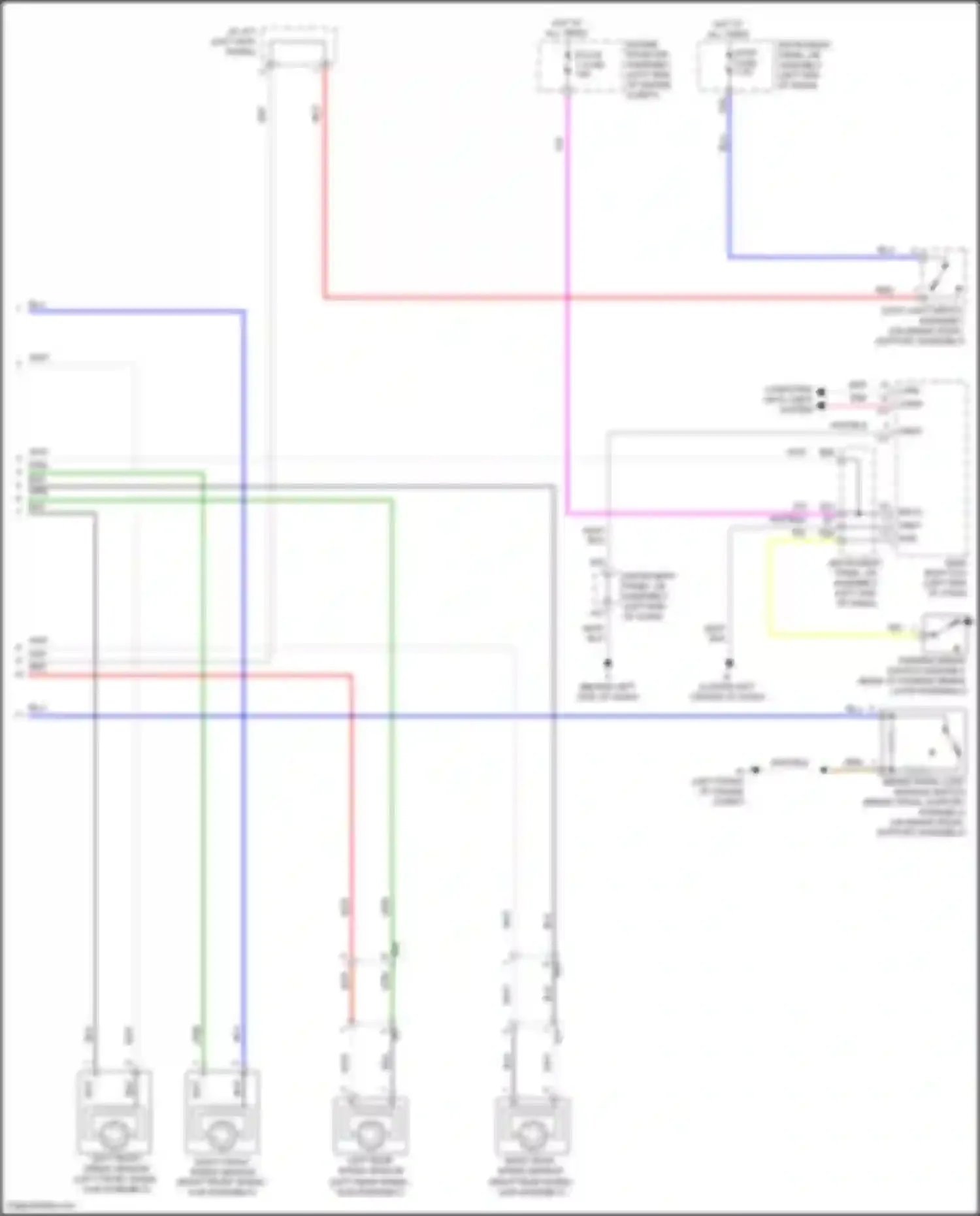 Wiring diagram right front speed sensor for Toyota Camry US Market XV50 facelift (2014-2017) (1 of 6)
