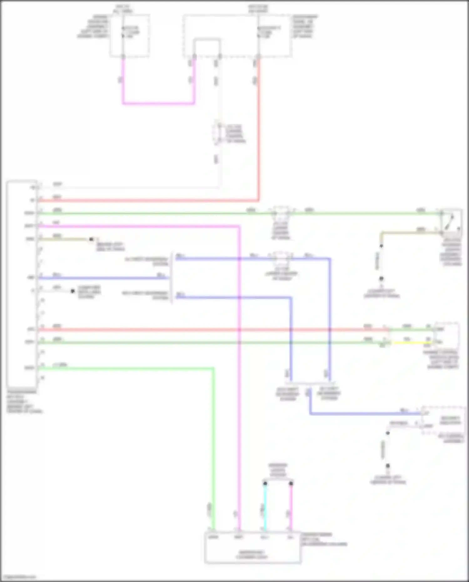 Wiring diagram security indicator for Toyota Camry US Market XV50 facelift (2014-2017) (2 of 4)