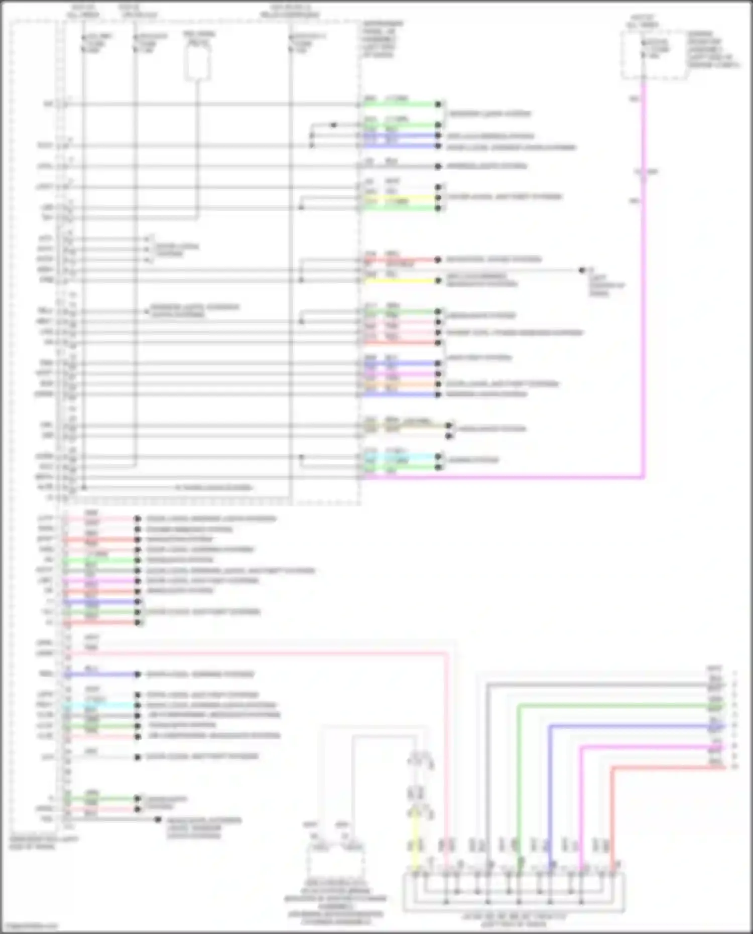 Wiring diagram trk open relay for Toyota Camry US Market XV50 facelift (2014-2017) (1 of 3)
