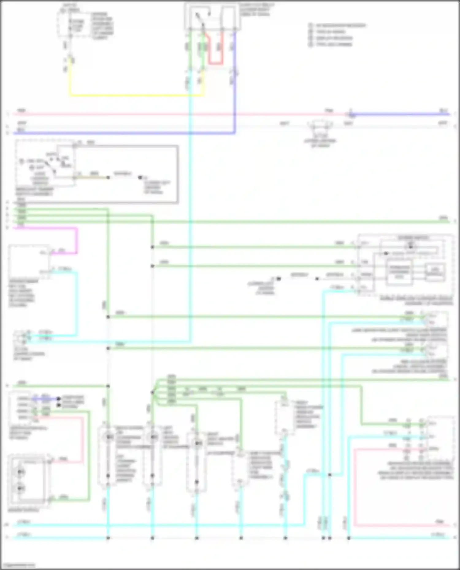 Wiring diagram w/ navigation receiver type w/ radio, display receiver type usa canada for Toyota Camry US Market XV50 facelift (2014-2017) (1 of 1)