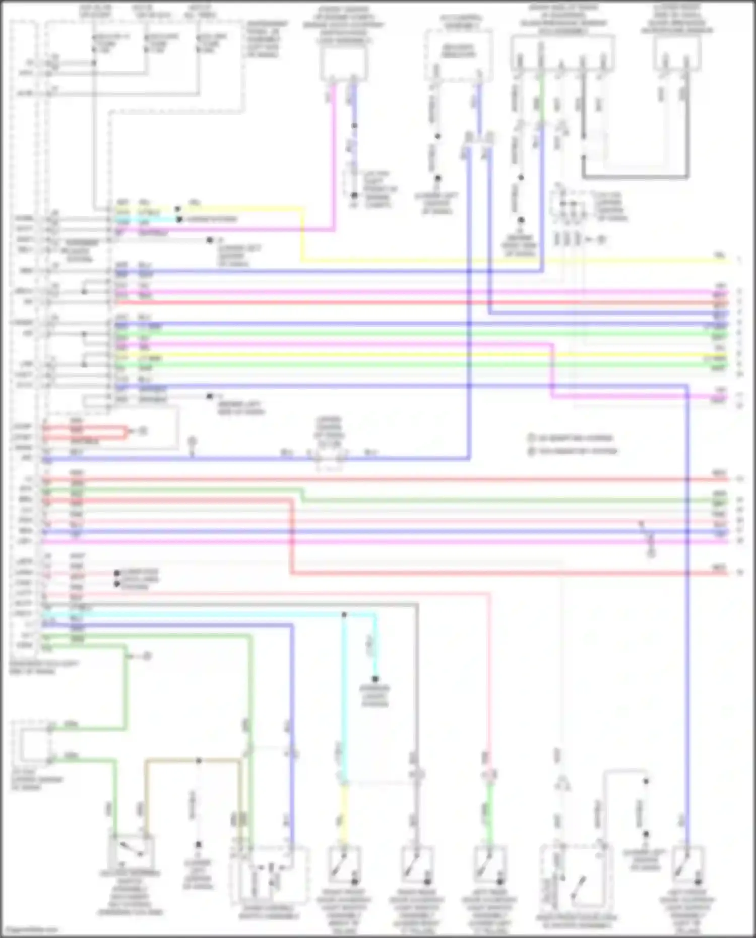 Wiring diagram w/ smart key system w/o smart key system for Toyota Camry US Market XV50 facelift (2014-2017) (1 of 1)
