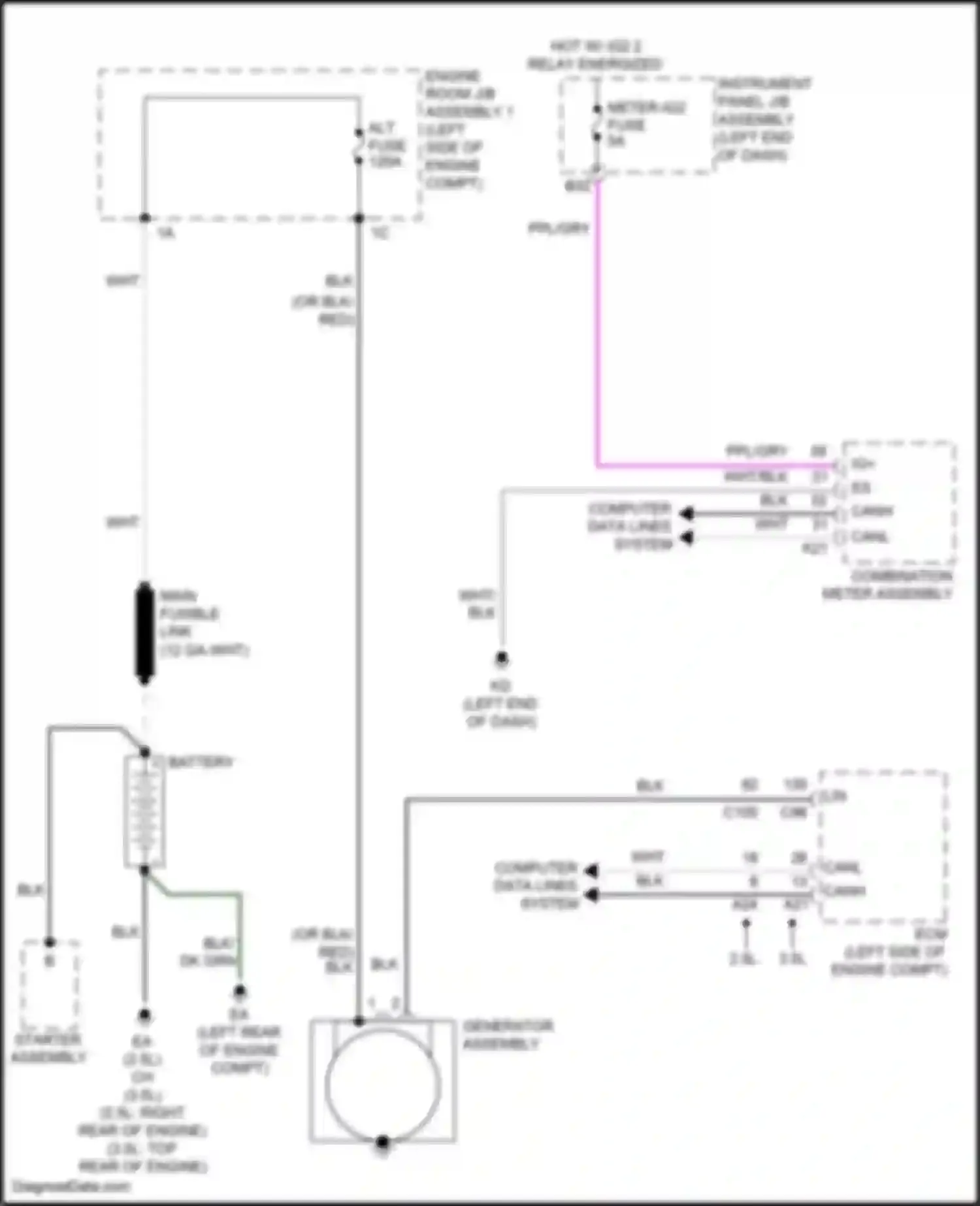 Camry US Market Toyota XV70 facelift (2020-2024): Charging circuit