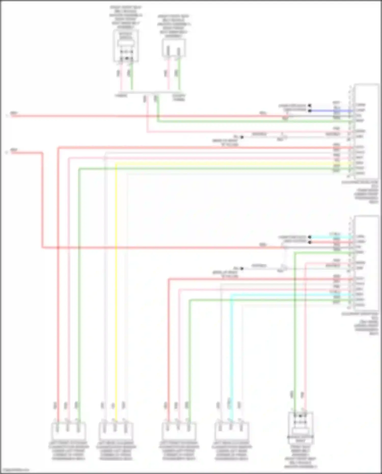 Camry US Market Toyota XV70 facelift (2020-2024): Supplemental restraints circuit (4 of 4)