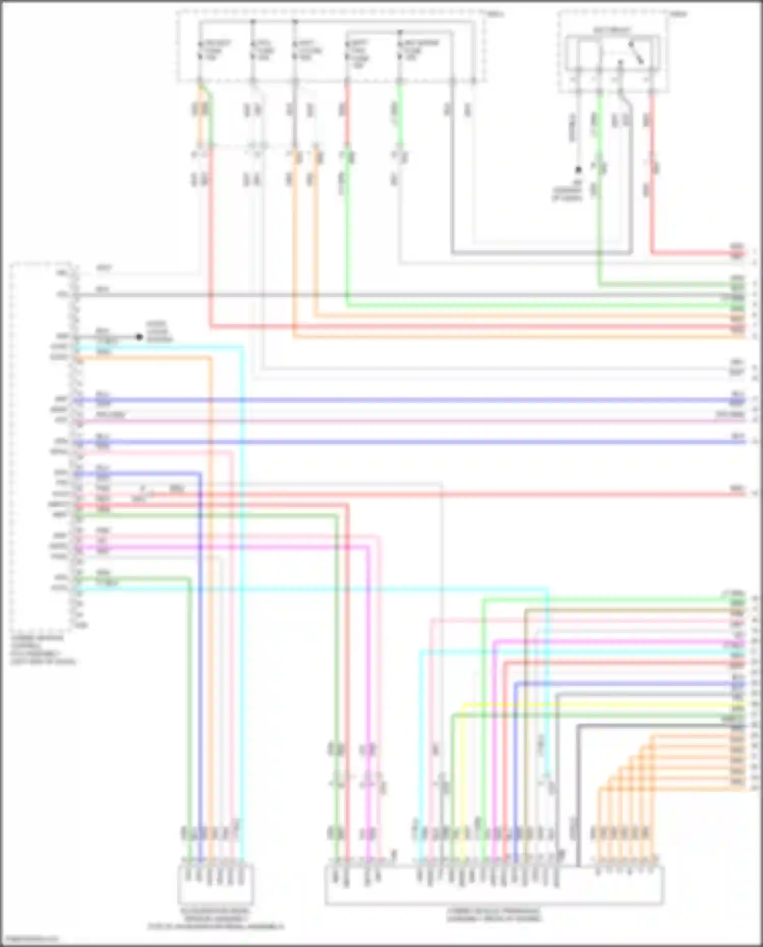 Camry US Market Toyota XV70 (2017-2020): Wiring diagram engine performance 2.5l hybrid, hybrid system circuit, nickel metal hydride battery (1 of 7)