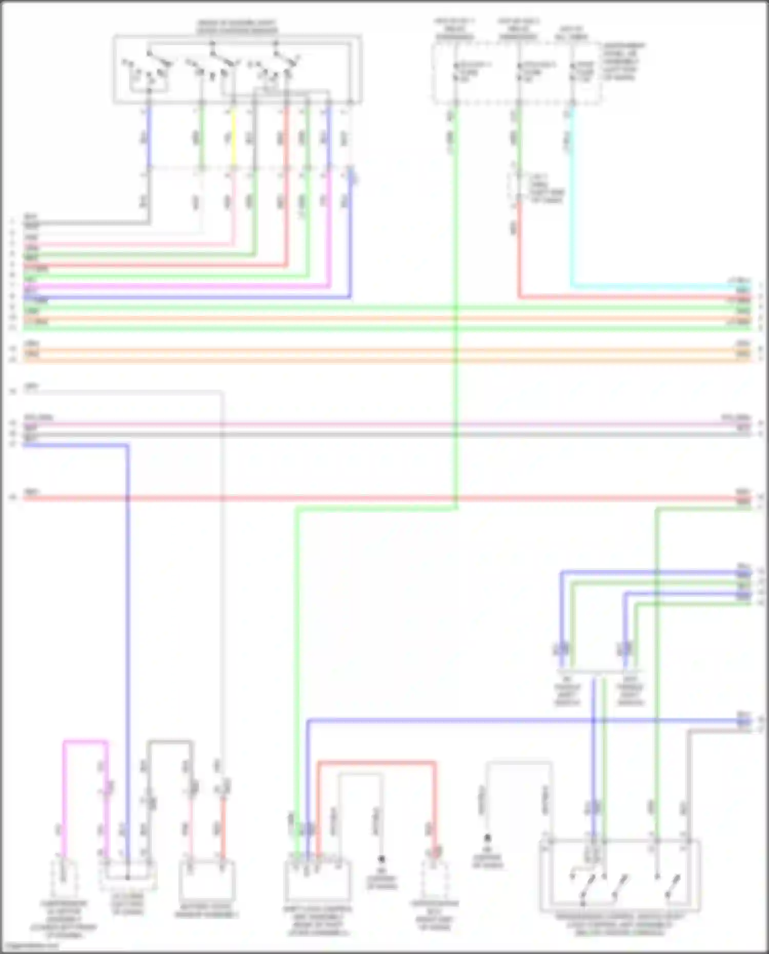 Camry US Market Toyota XV70 (2017-2020): Wiring diagram engine performance 2.5l hybrid, hybrid system circuit, nickel metal hydride battery (4 of 7)