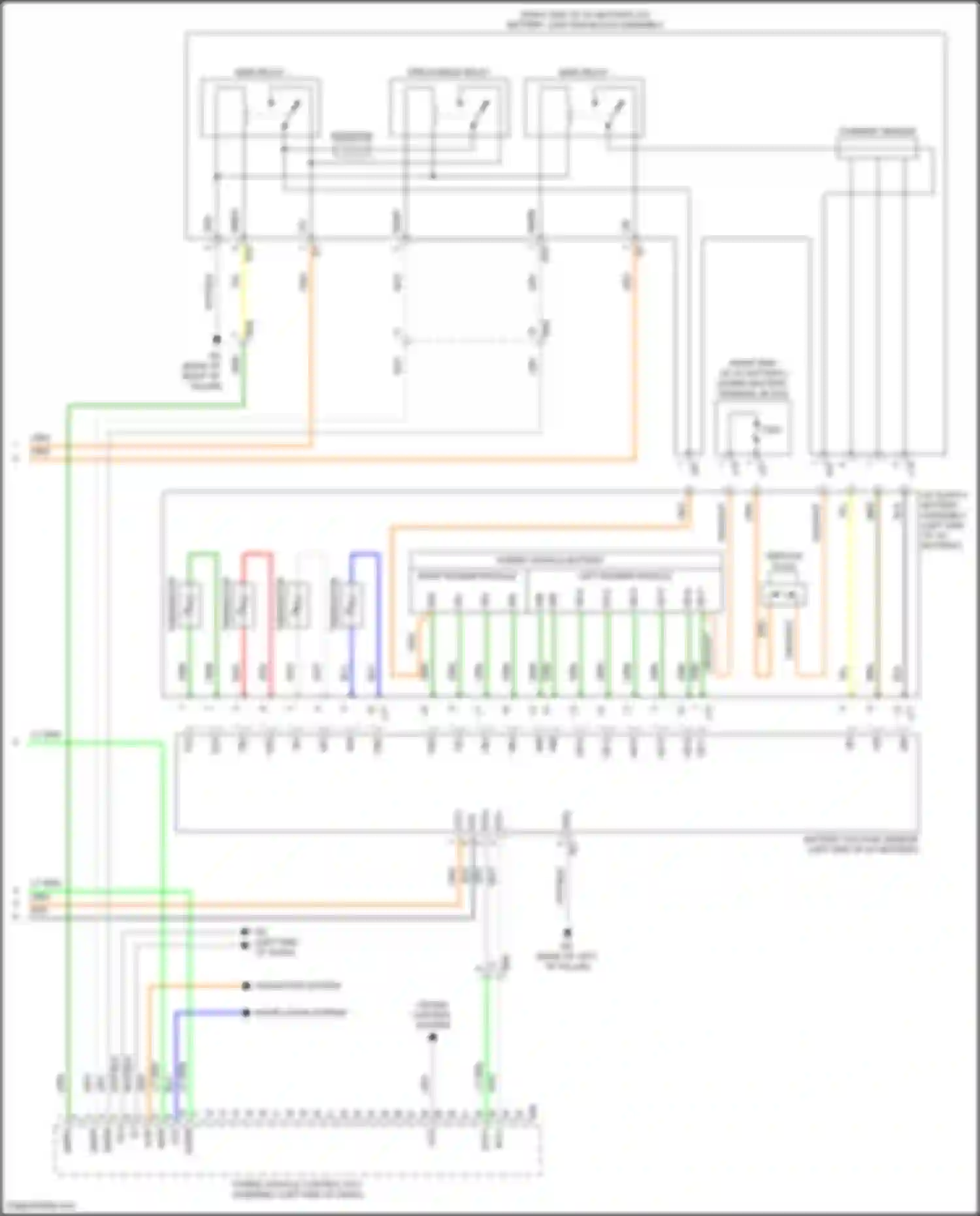 Camry US Market Toyota XV70 (2017-2020): Wiring diagram engine performance 2.5l hybrid, hybrid system circuit, nickel metal hydride battery (7 of 7)