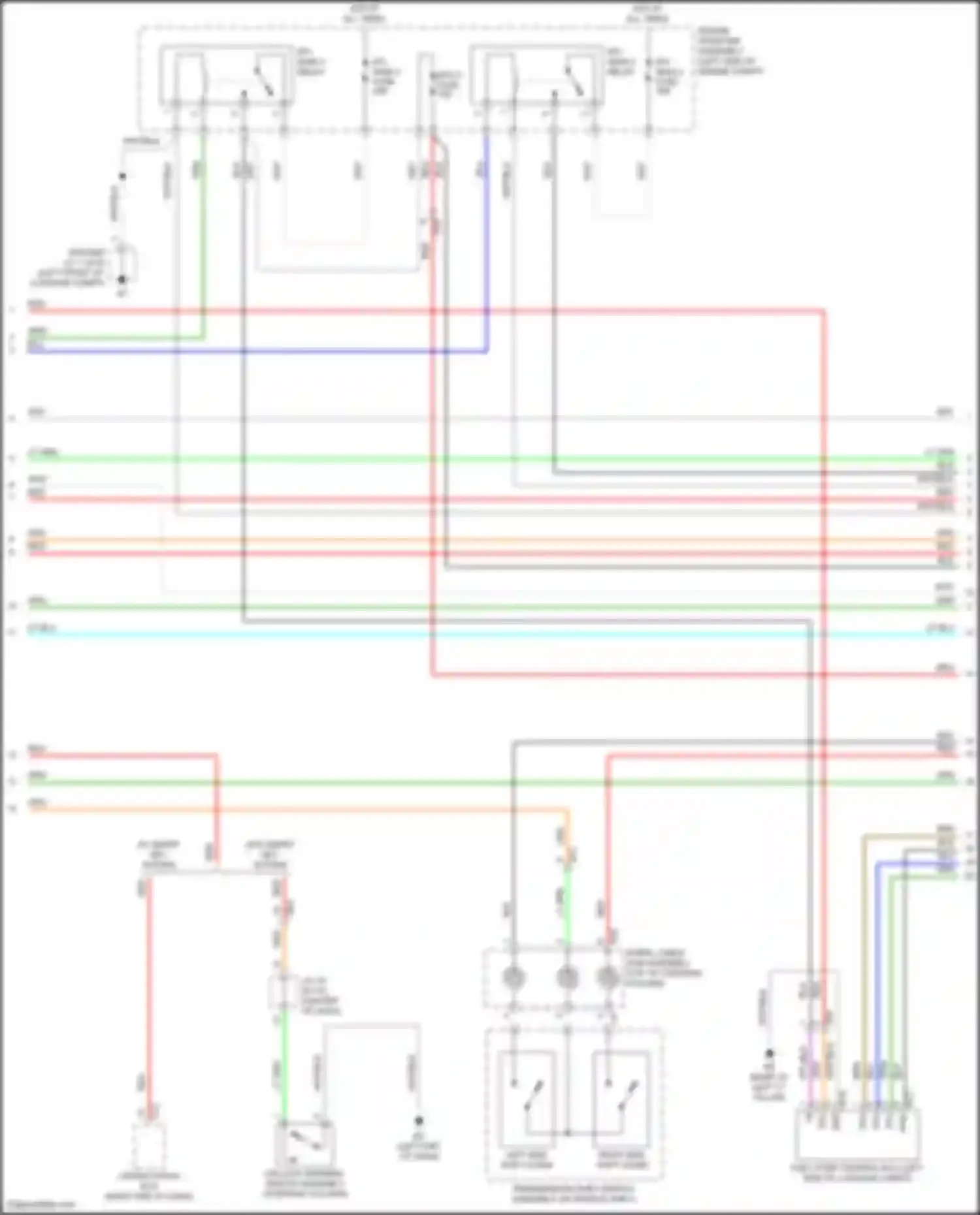 Camry US Market Toyota XV70 (2017-2020): Wiring diagram engine performance 2.5l (2 of 10)