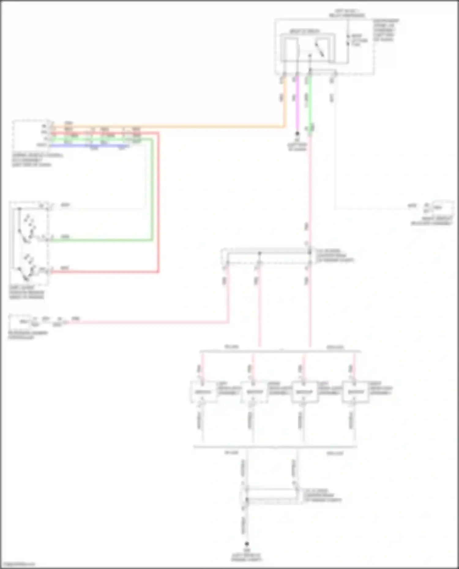 Camry US Market Toyota XV70 (2017-2020): Backup lamps circuit, hybrid