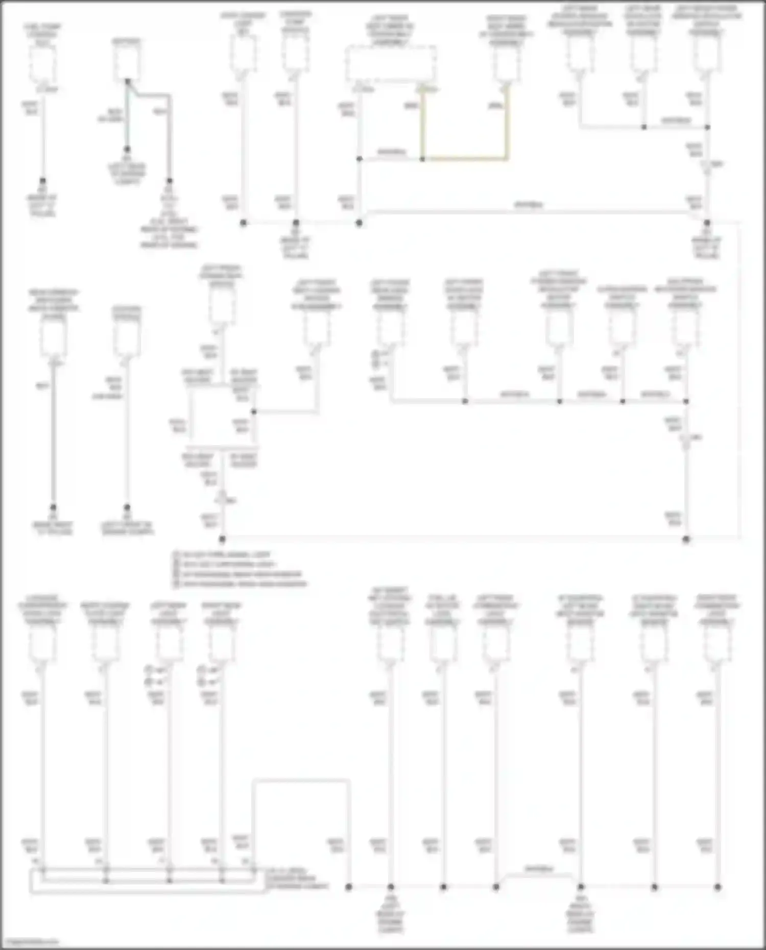 Camry US Market Toyota XV70 (2017-2020): Ground distribution circuit, except hybrid (1 of 6)