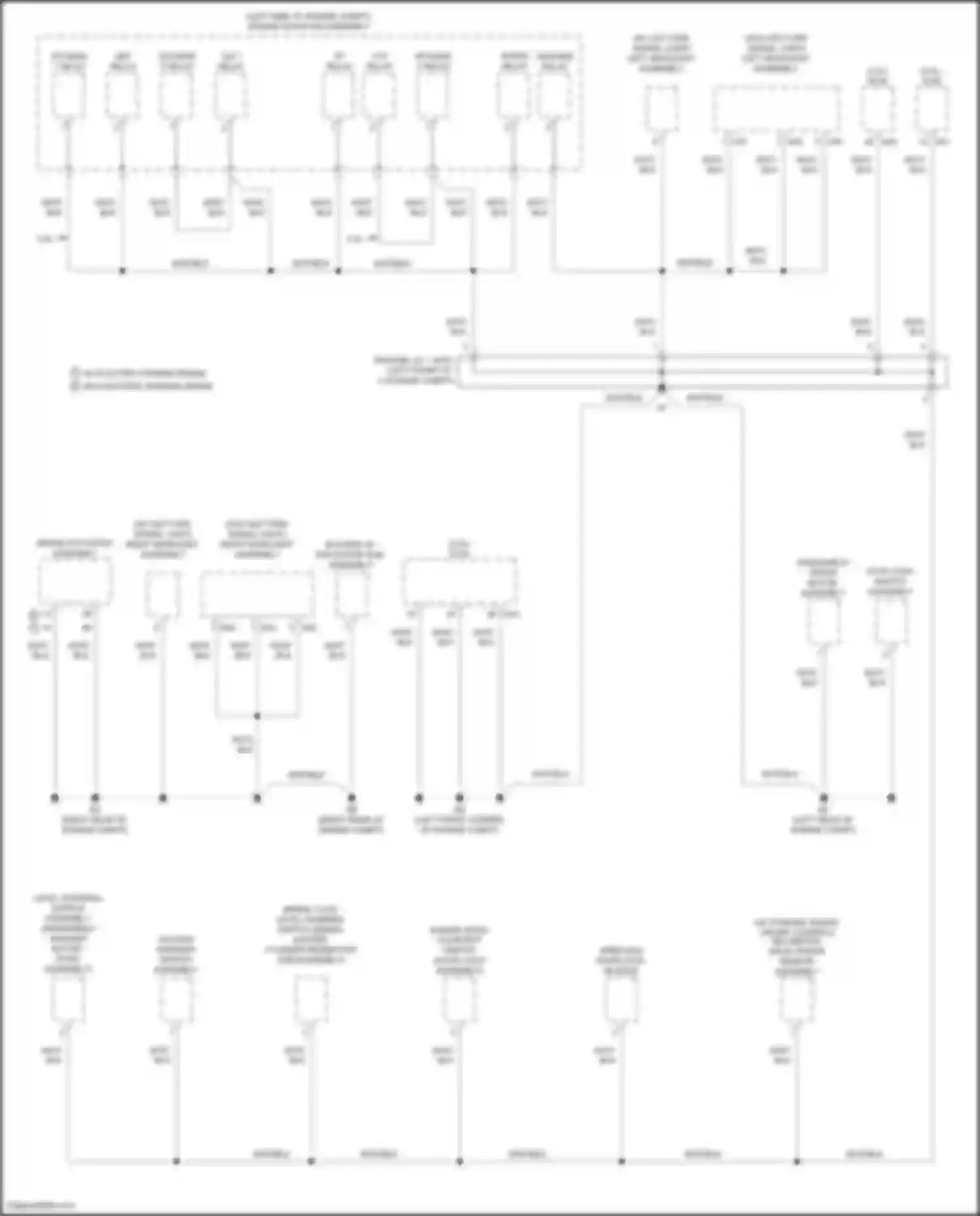 Camry US Market Toyota XV70 (2017-2020): Ground distribution circuit, except hybrid (2 of 6)