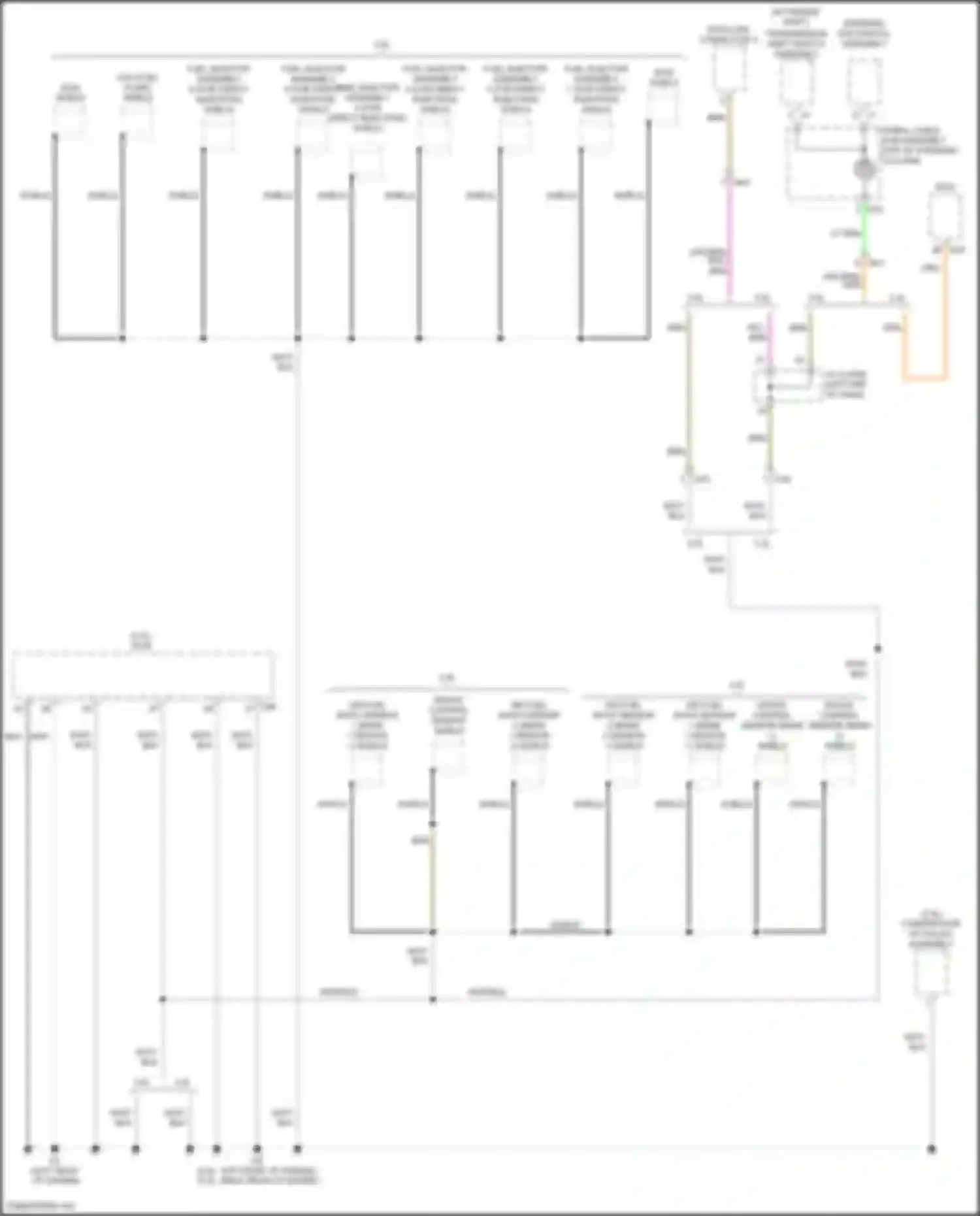 Camry US Market Toyota XV70 (2017-2020): Ground distribution circuit, except hybrid (4 of 6)