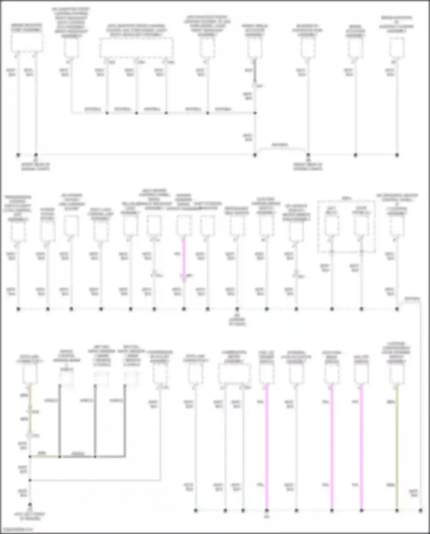 Camry US Market Toyota XV70 (2017-2020): Ground distribution circuit, hybrid (2 of 6)