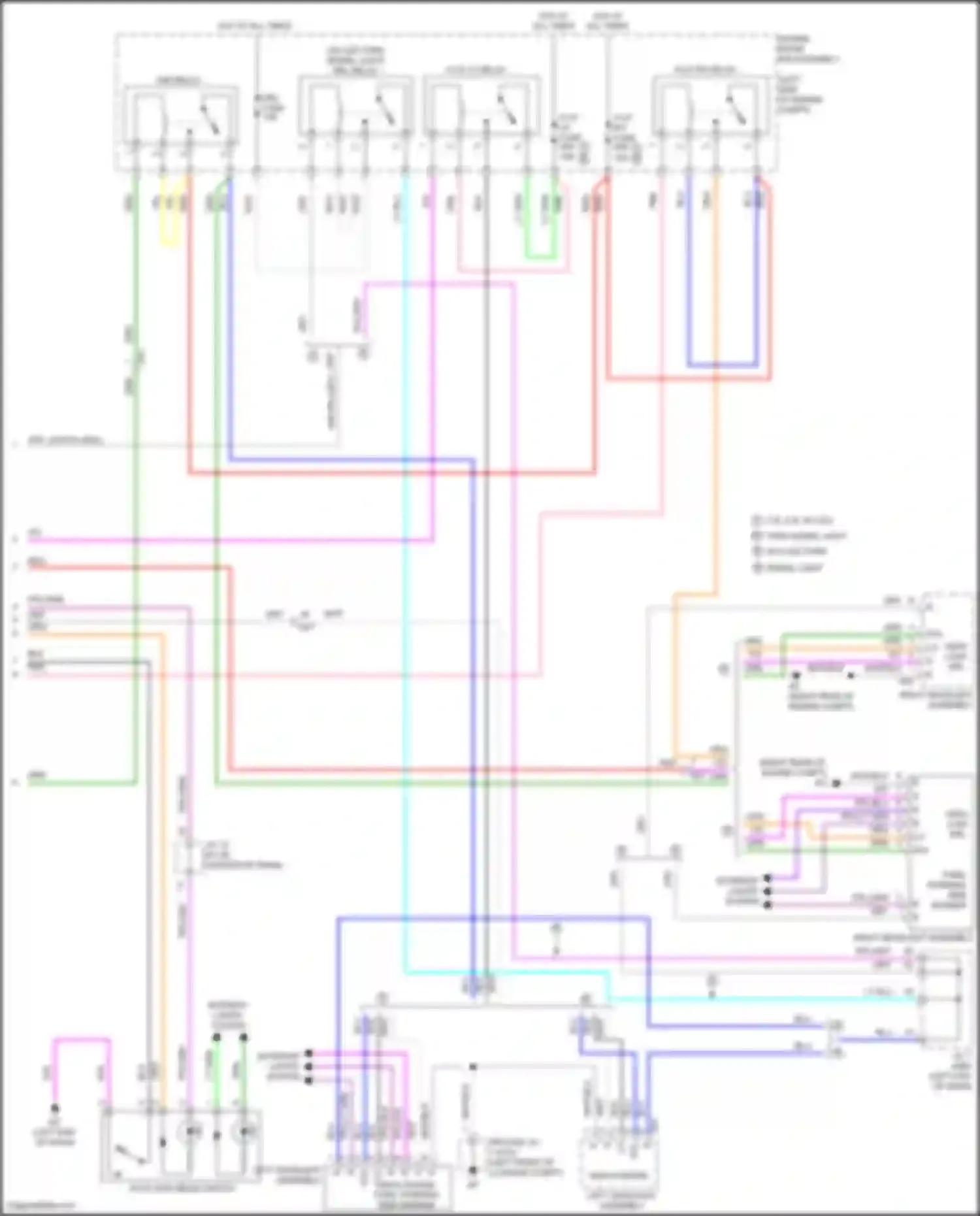 Camry US Market Toyota XV70 (2017-2020): Headlights circuit, except hybrid (2 of 2)