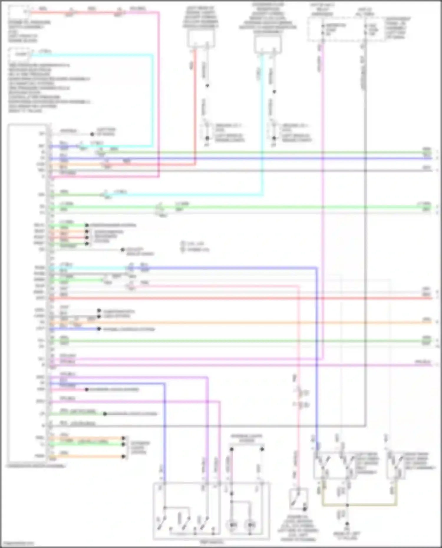 Camry US Market Toyota XV70 (2017-2020): Instrument cluster circuit (1 of 3)