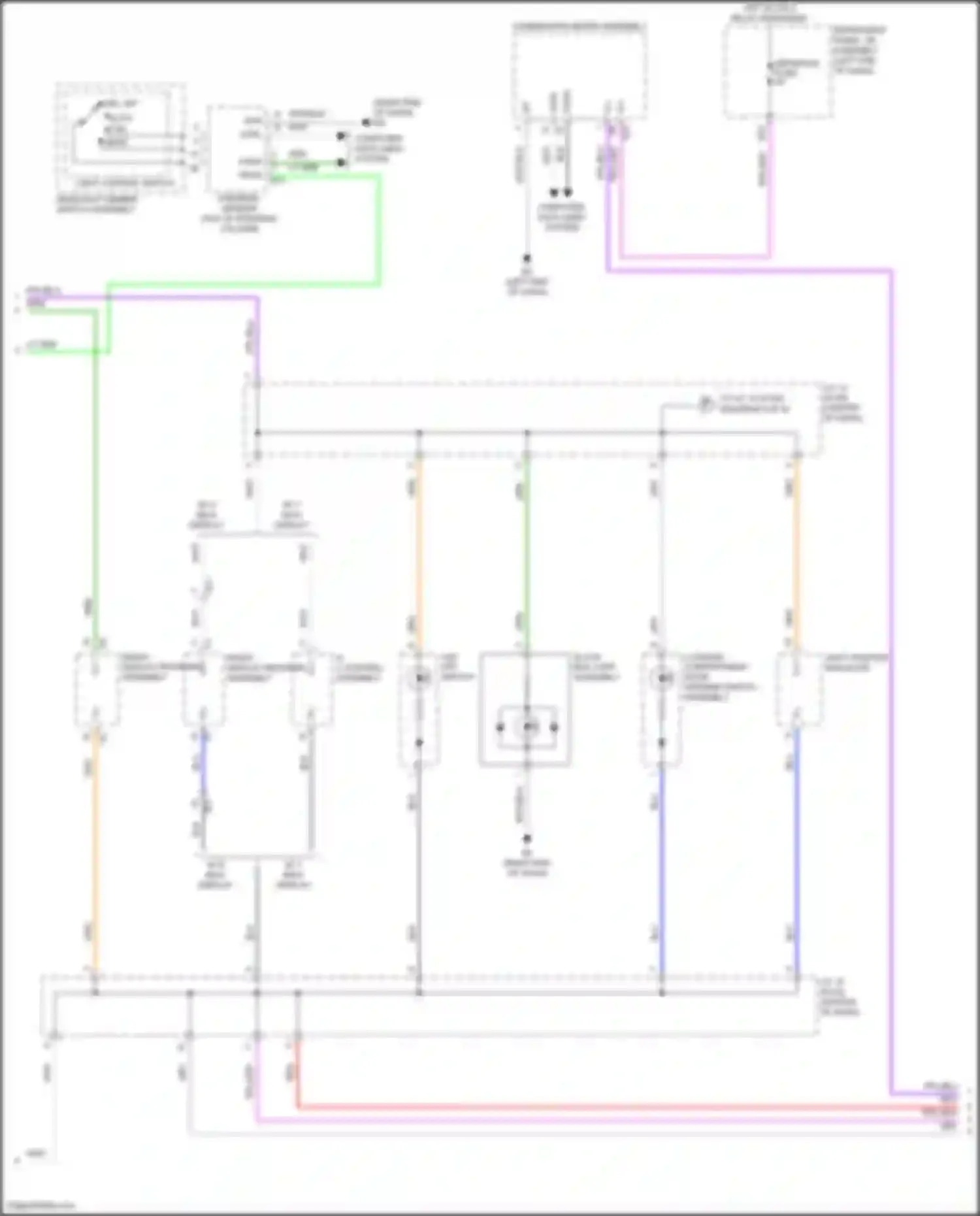 Camry US Market Toyota XV70 (2017-2020): Instrument illumination circuit, except hybrid (2 of 4)