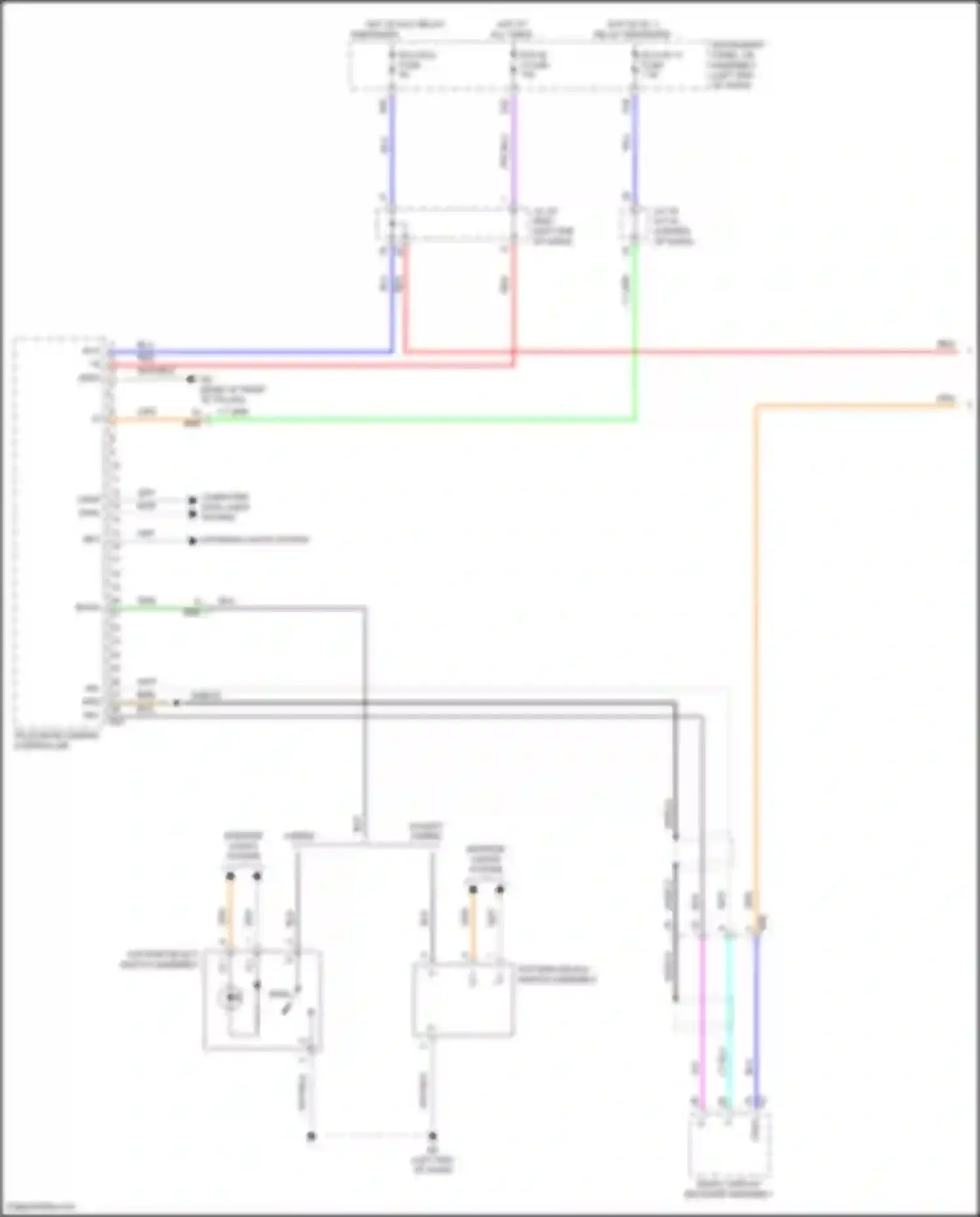 Camry US Market Toyota XV70 (2017-2020): Parking assistant circuit (1 of 2)