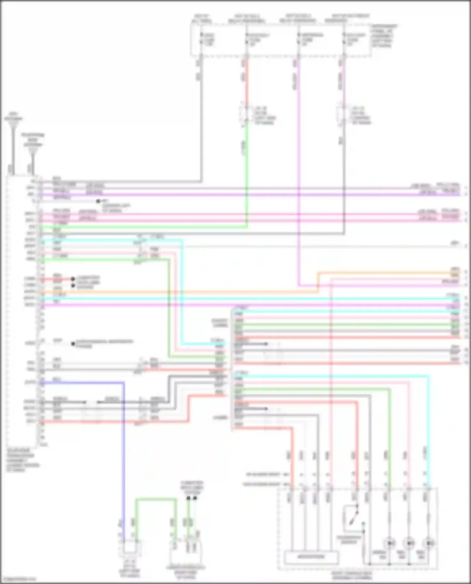 Camry US Market Toyota XV70 (2017-2020): Telematics circuit (1 of 3)
