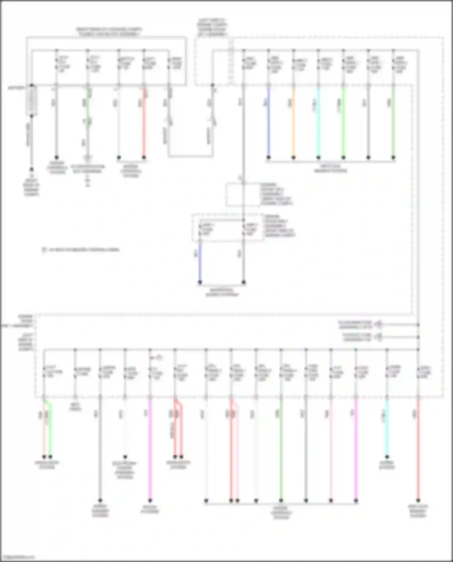 Camry US Market Toyota XV70 (2017-2020): Power distribution circuit, hybrid (1 of 6)