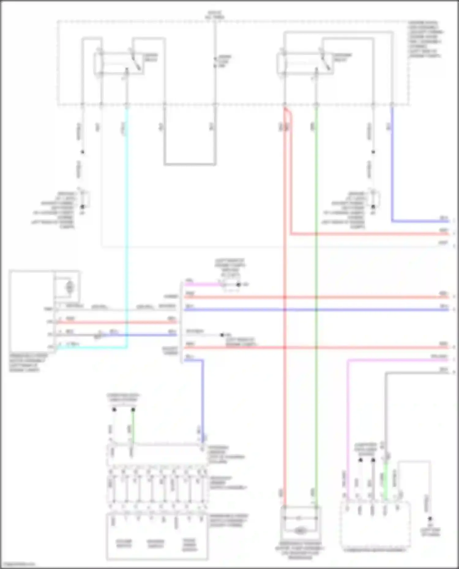 Camry US Market Toyota XV70 (2017-2020): Wiper/washer circuit (1 of 2)